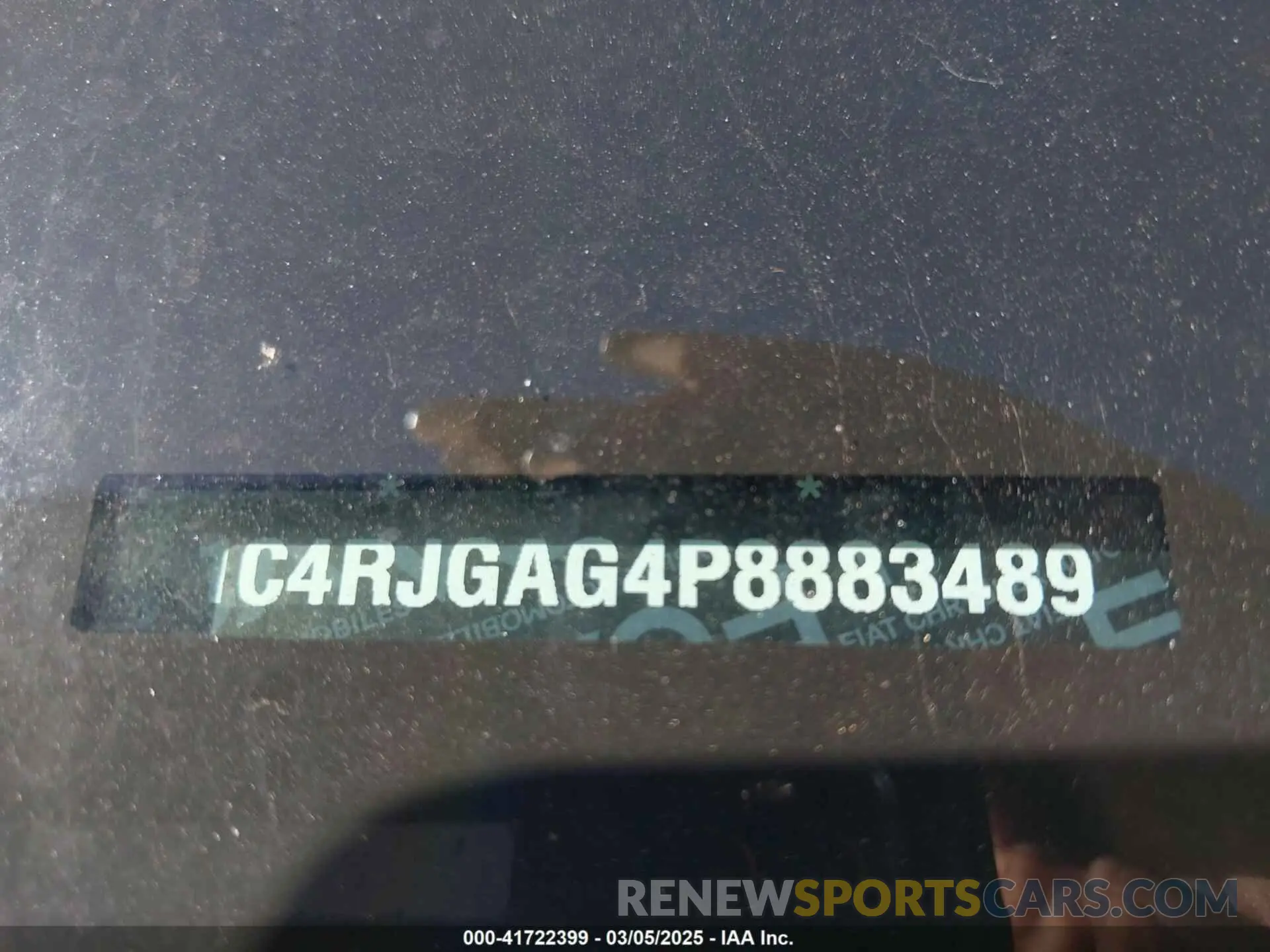 9 fotografías del automóvil dañado 1C4RJGAG4P8883489 JEEP GRAND CHEROKEE 2023