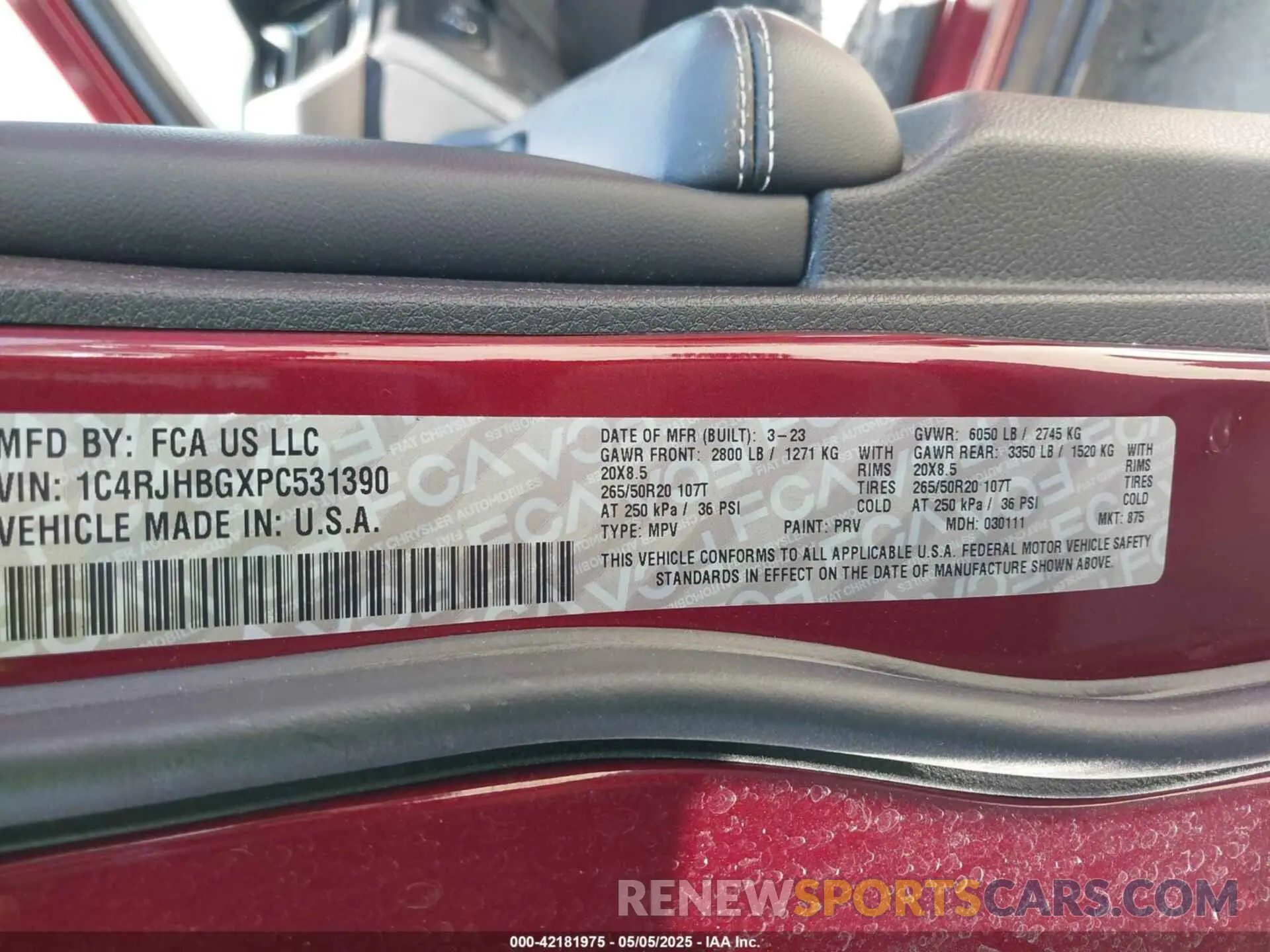 9 fotografías del automóvil dañado 1C4RJHBGXPC531390 JEEP GRAND CHEROKEE 2023