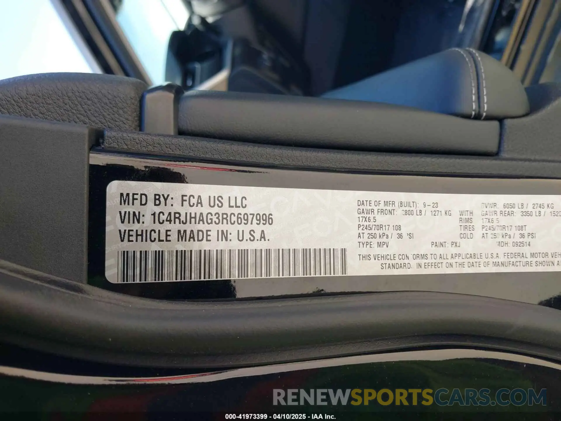 9 fotografías del automóvil dañado 1C4RJHAG3RC697996 JEEP GRAND CHEROKEE 2024