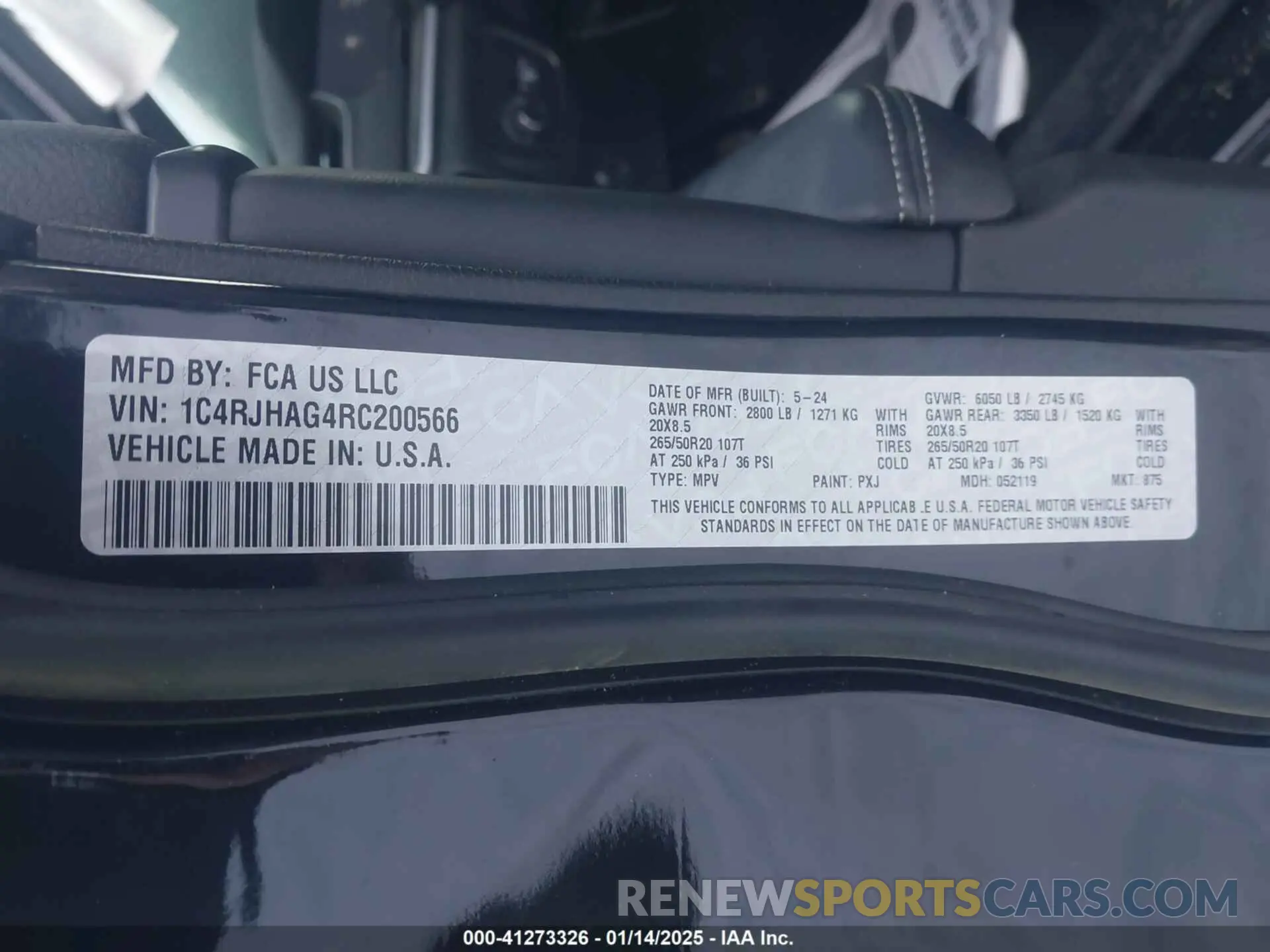 9 fotografías del automóvil dañado 1C4RJHAG4RC200566 JEEP GRAND CHEROKEE 2024