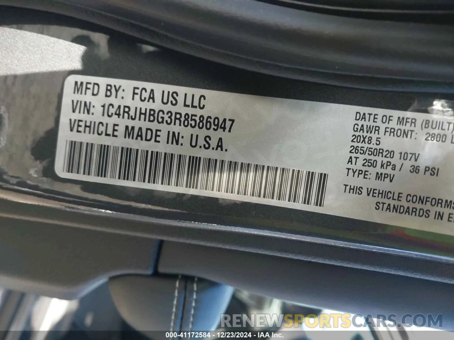 9 fotografías del automóvil dañado 1C4RJHBG3R8586947 JEEP GRAND CHEROKEE 2024