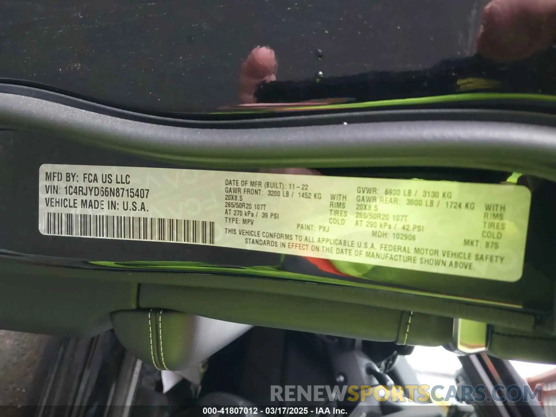 9 fotografías del automóvil dañado 1C4RJYD66N8715407 JEEP GRAND CHEROKEE 4XE 2022