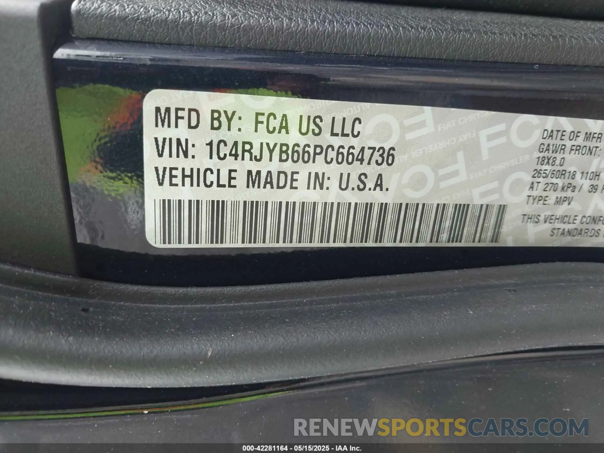 9 fotografías del automóvil dañado 1C4RJYB66PC664736 JEEP GRAND CHEROKEE 4XE 2023