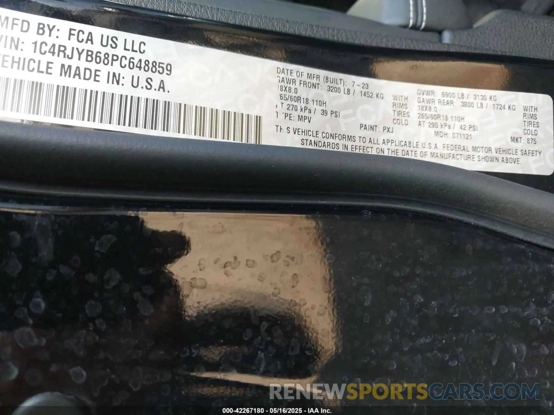 9 fotografías del automóvil dañado 1C4RJYB68PC648859 JEEP GRAND CHEROKEE 4XE 2023
