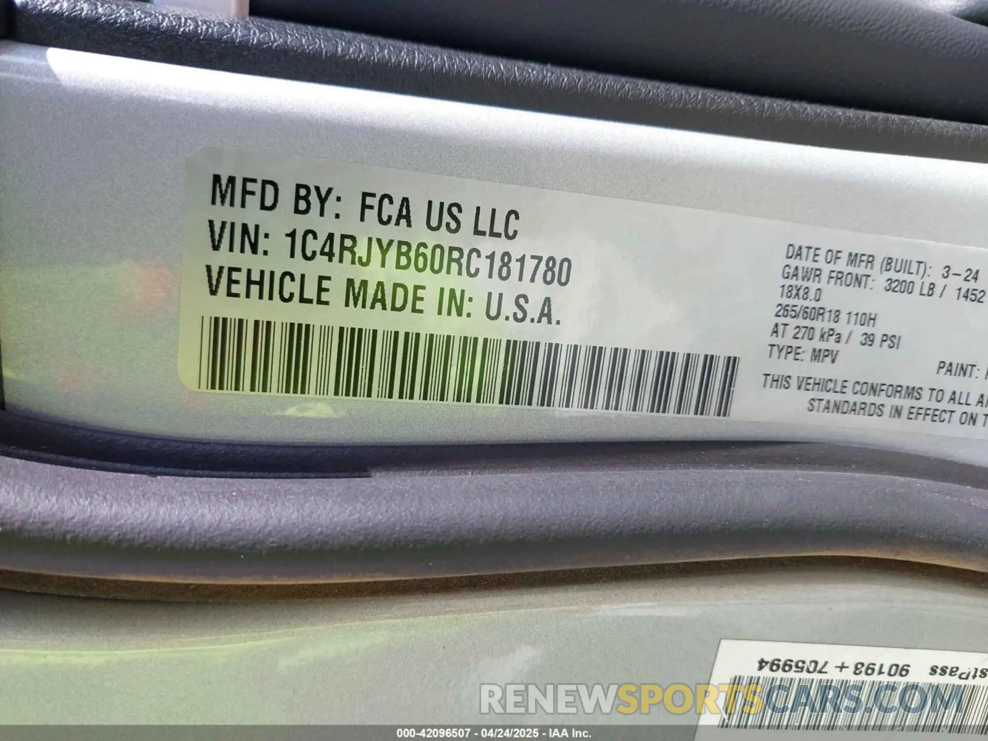 9 fotografías del automóvil dañado 1C4RJYB60RC181780 JEEP GRAND CHEROKEE 4XE 2024