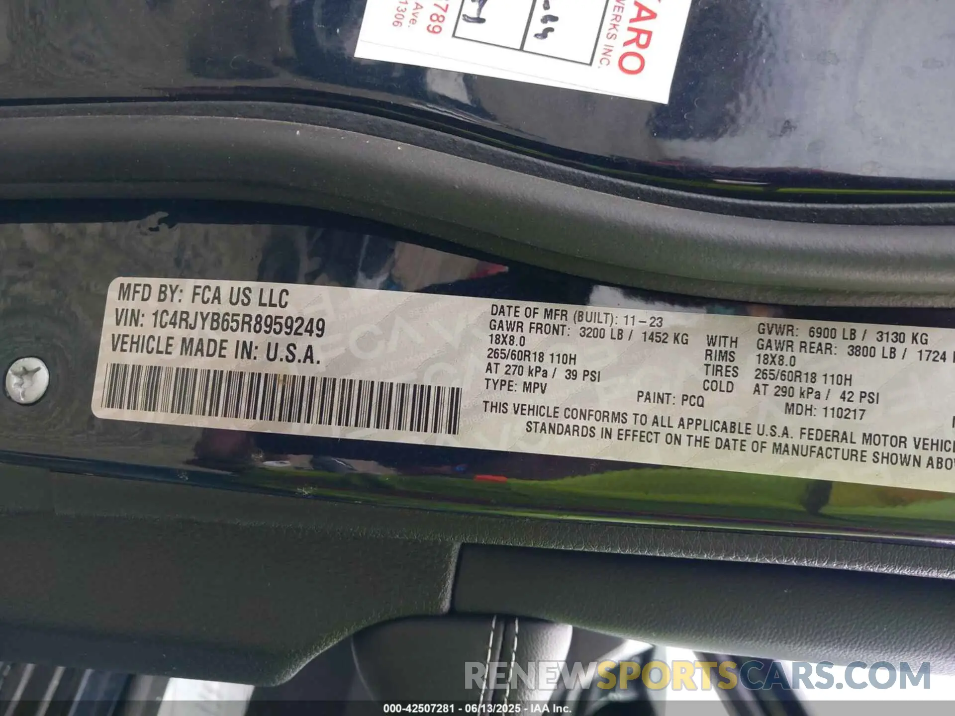 9 fotografías del automóvil dañado 1C4RJYB65R8959249 JEEP GRAND CHEROKEE 4XE 2024