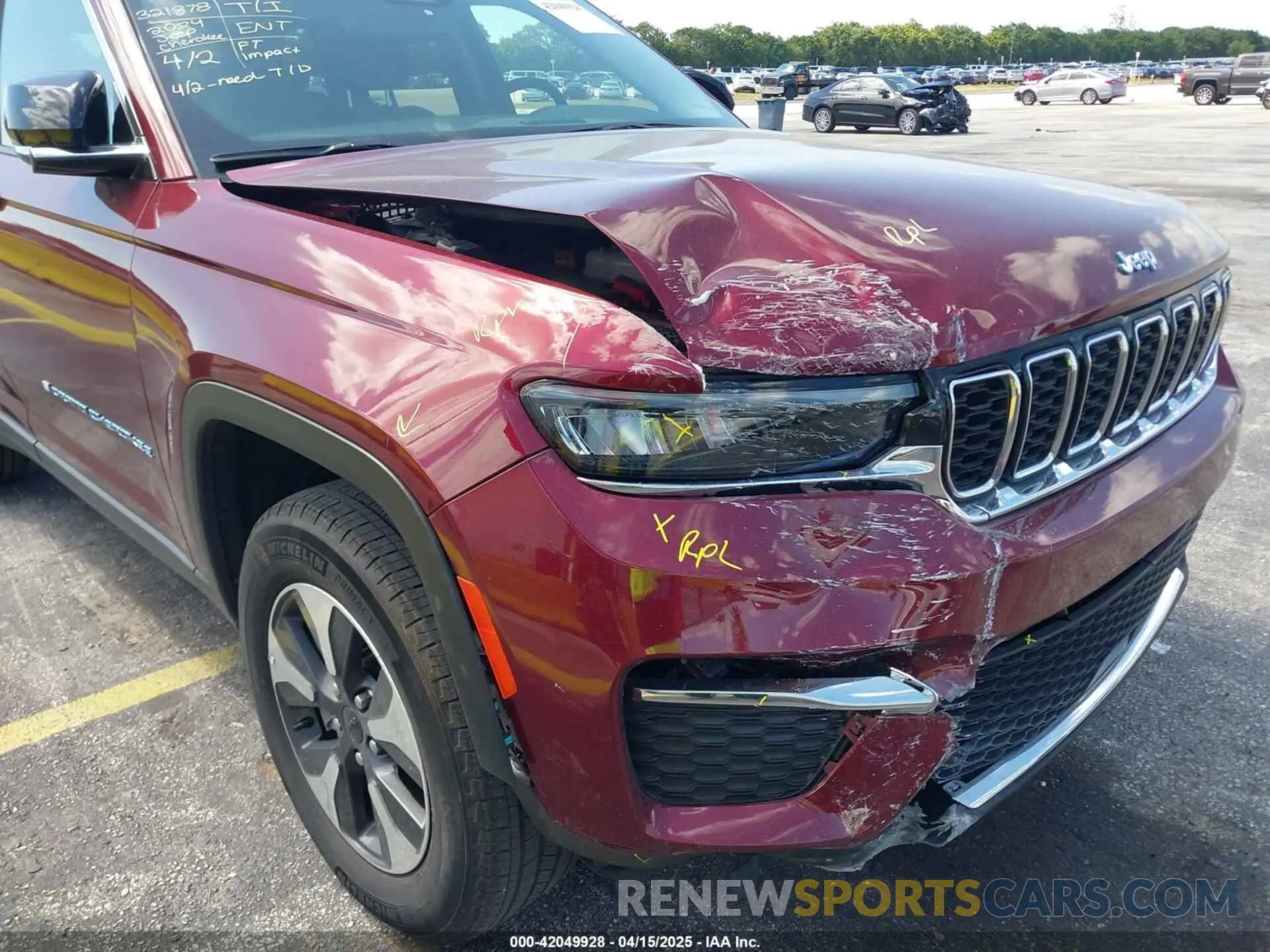 6 fotografías del automóvil dañado 1C4RJYB67RC710397 JEEP GRAND CHEROKEE 4XE 2024