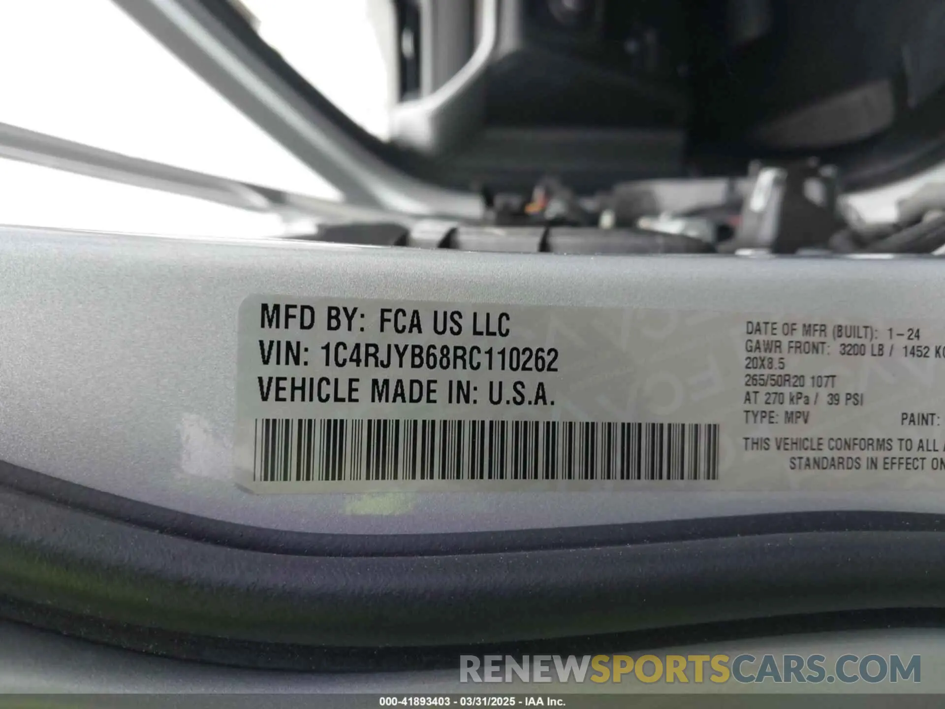 9 fotografías del automóvil dañado 1C4RJYB68RC110262 JEEP GRAND CHEROKEE 4XE 2024