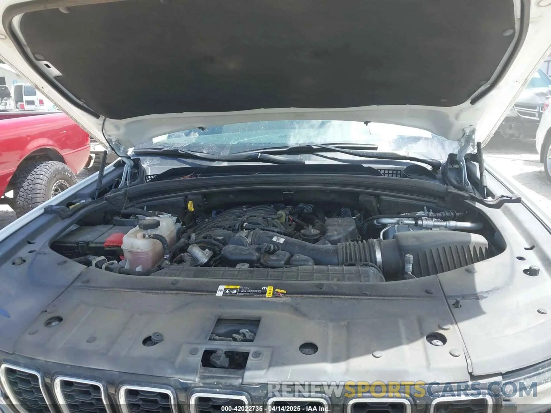 10 fotografías del automóvil dañado 1C4RJJBG1M8136228 JEEP GRAND CHEROKEE L 2021