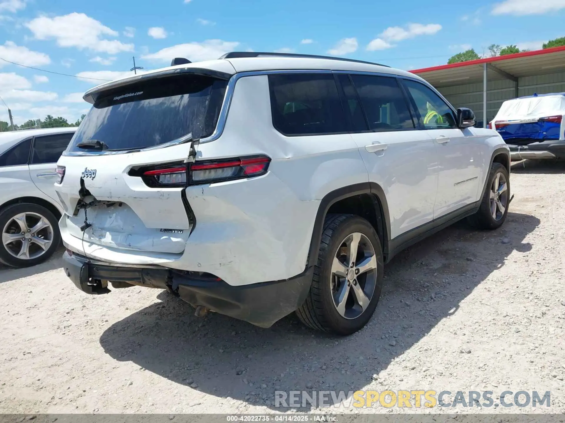 4 fotografías del automóvil dañado 1C4RJJBG1M8136228 JEEP GRAND CHEROKEE L 2021