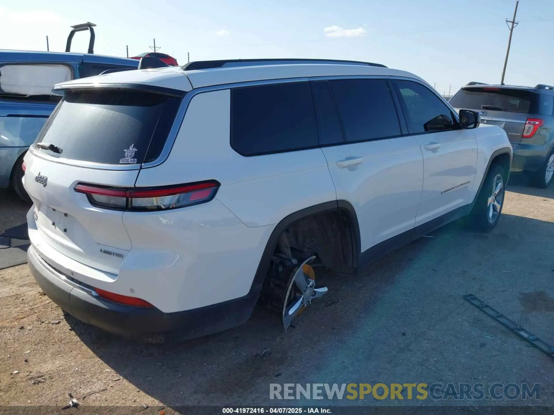 4 fotografías del automóvil dañado 1C4RJJBG5M8125958 JEEP GRAND CHEROKEE L 2021