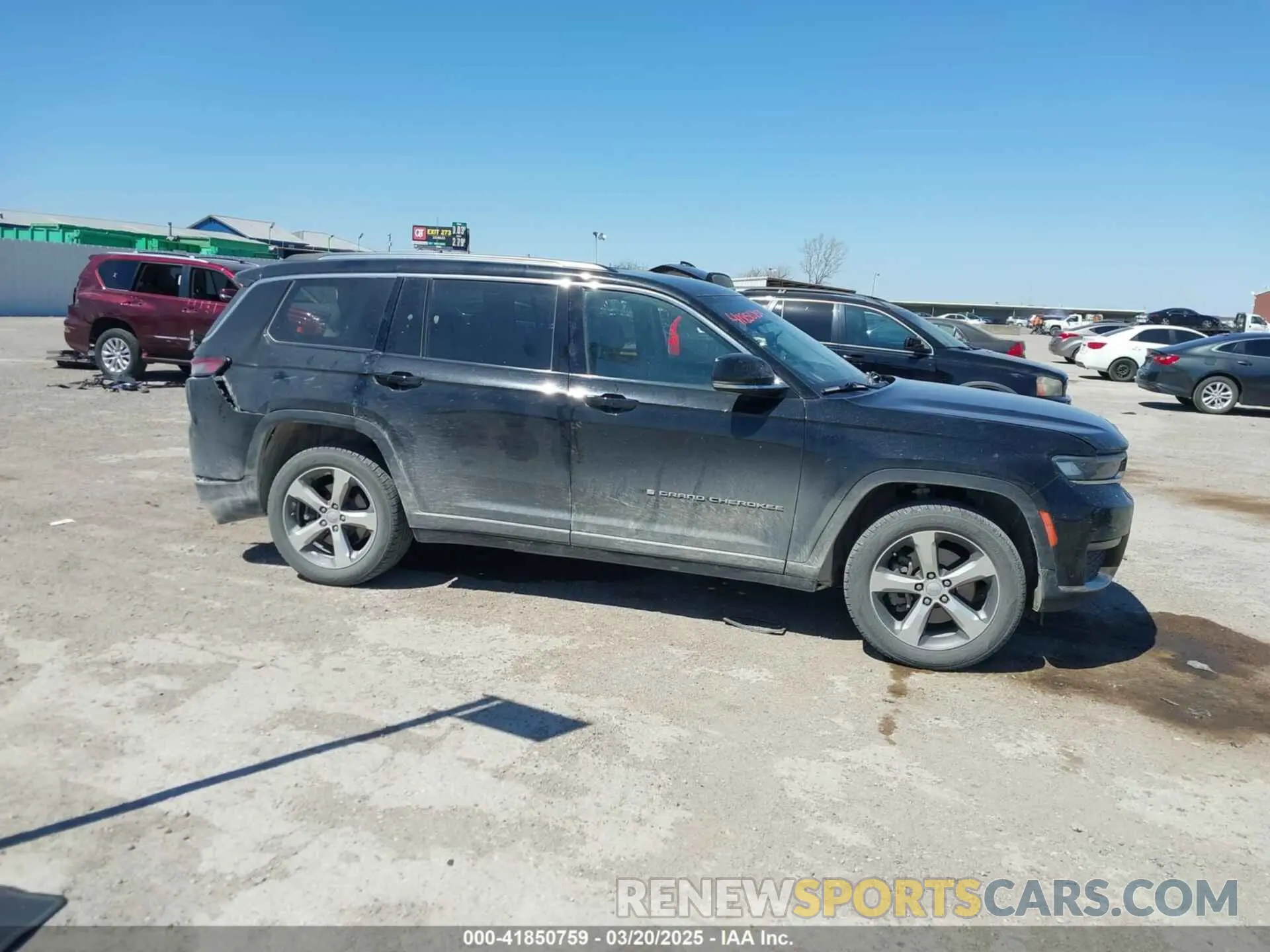 13 fotografías del automóvil dañado 1C4RJJBG5M8183794 JEEP GRAND CHEROKEE L 2021