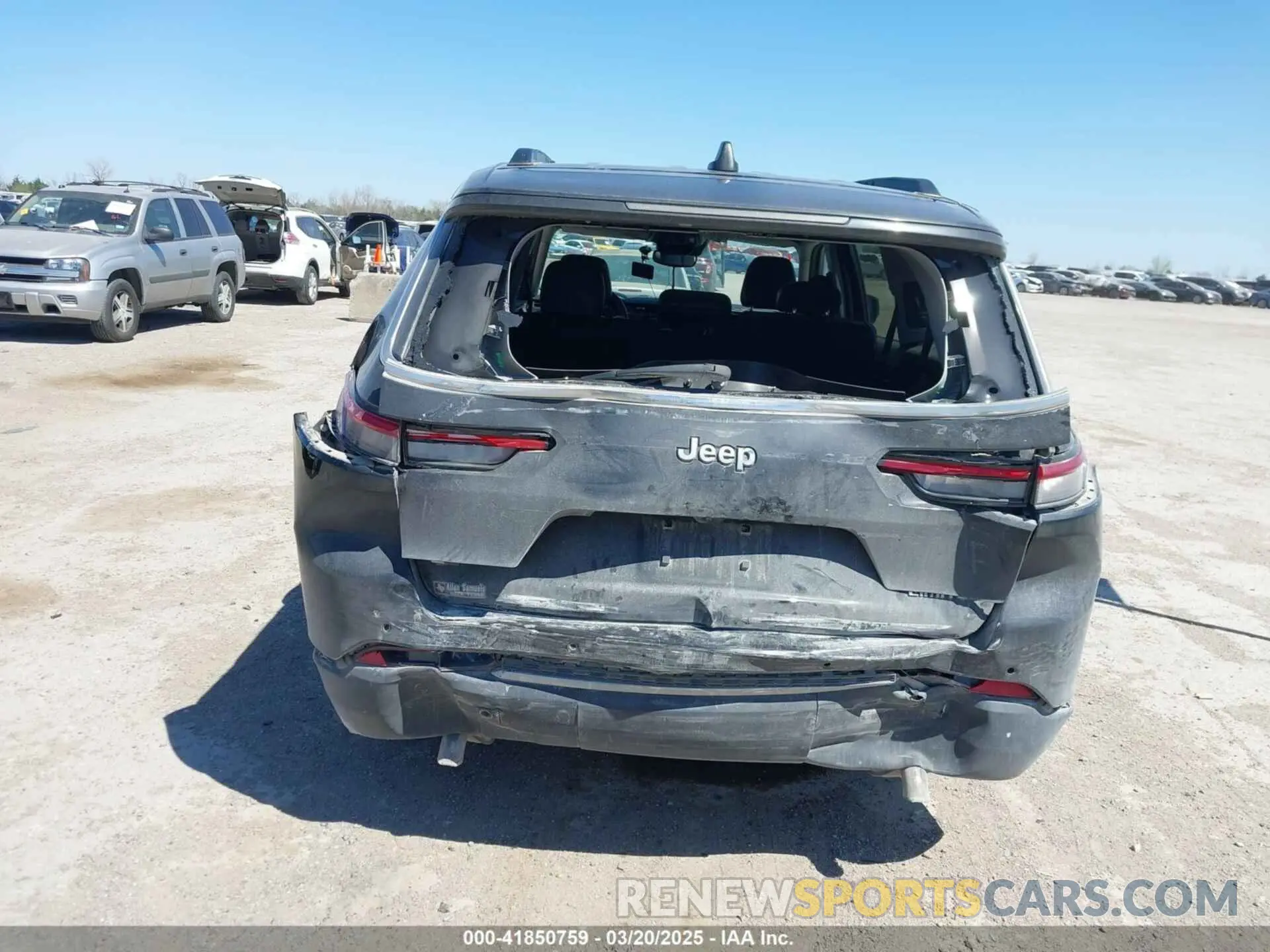6 fotografías del automóvil dañado 1C4RJJBG5M8183794 JEEP GRAND CHEROKEE L 2021