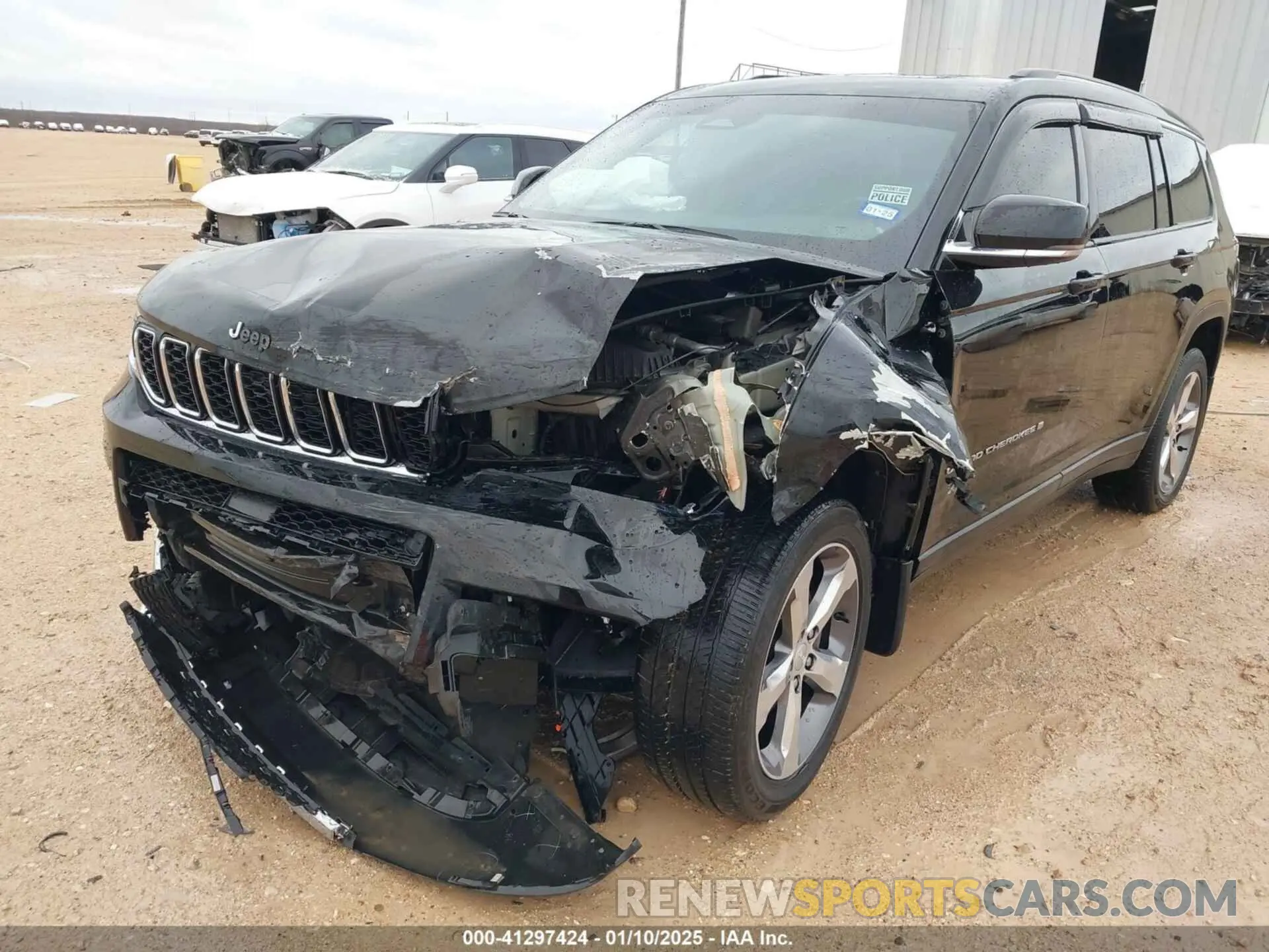 6 fotografías del automóvil dañado 1C4RJJBG7M8208324 JEEP GRAND CHEROKEE L 2021