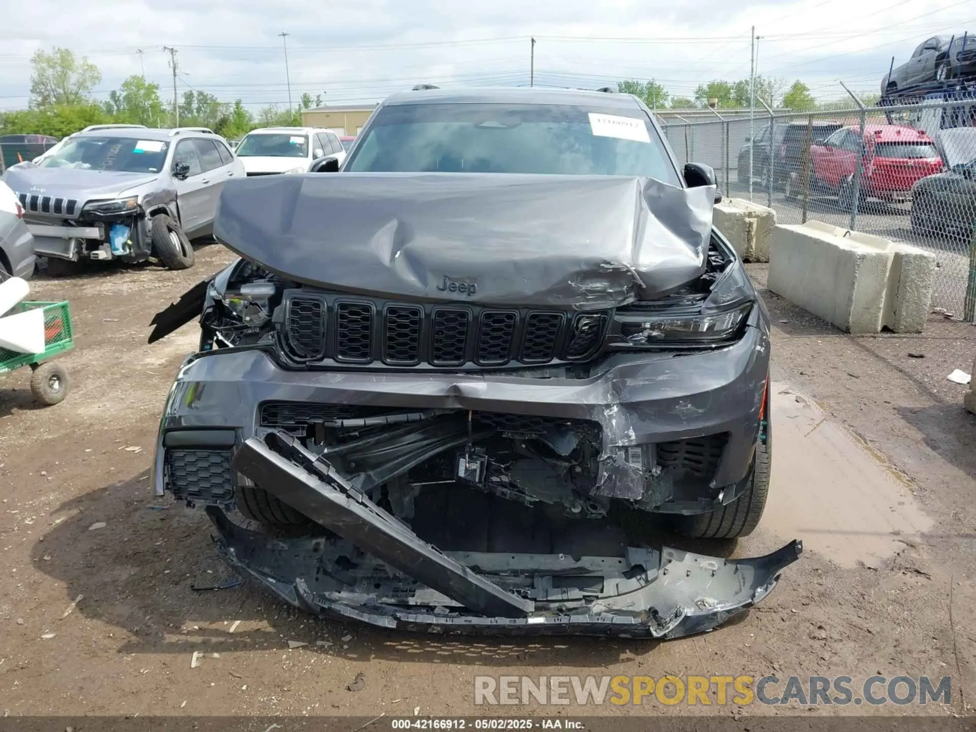 12 fotografías del automóvil dañado 1C4RJKAG7M8209836 JEEP GRAND CHEROKEE L 2021