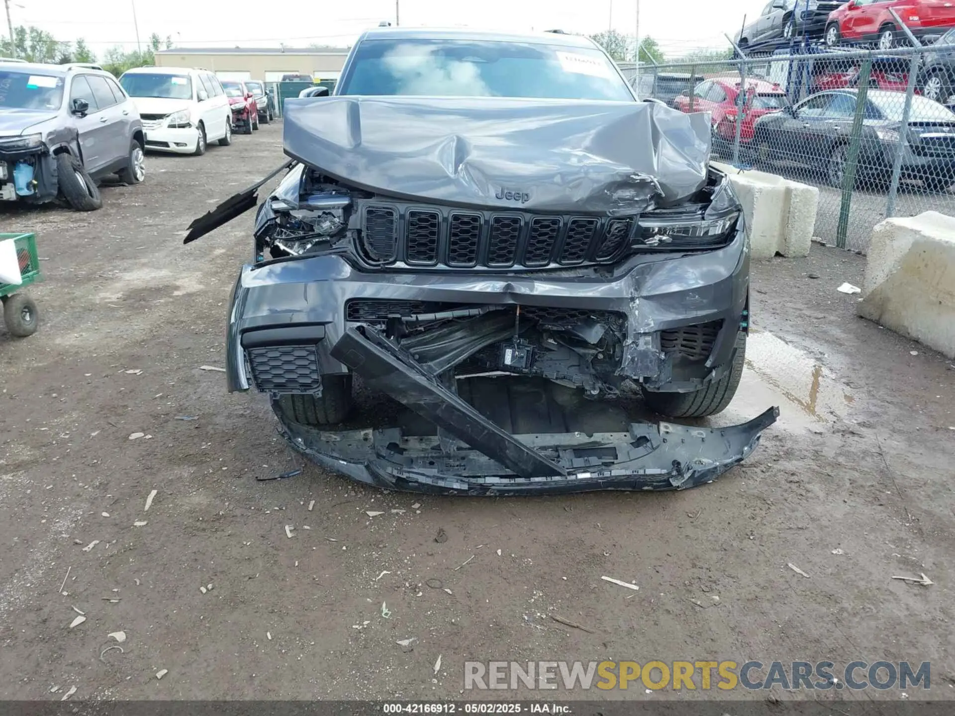 6 fotografías del automóvil dañado 1C4RJKAG7M8209836 JEEP GRAND CHEROKEE L 2021