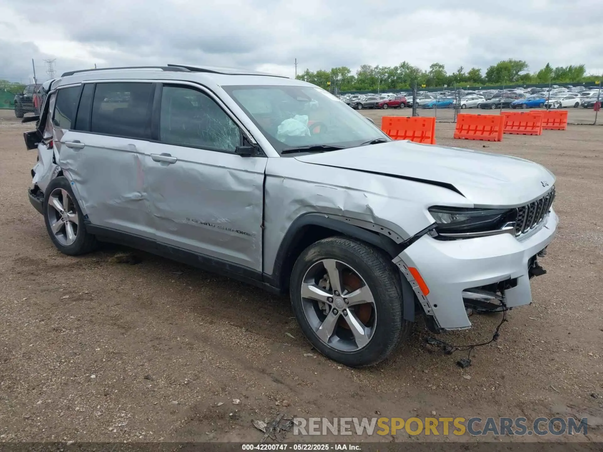 1 fotografías del automóvil dañado 1C4RJKBG3M8114379 JEEP GRAND CHEROKEE L 2021