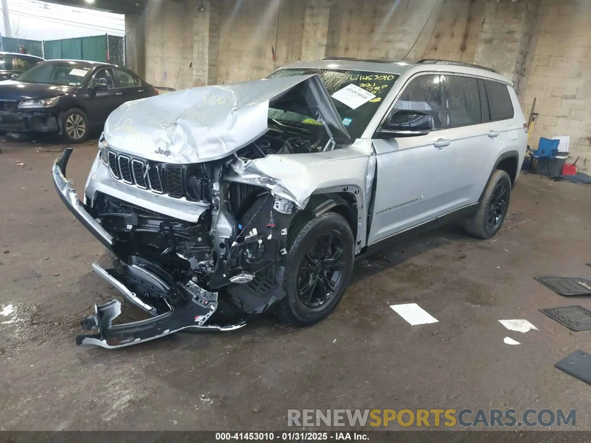 2 fotografías del automóvil dañado 1C4RJKBG3M8132574 JEEP GRAND CHEROKEE L 2021