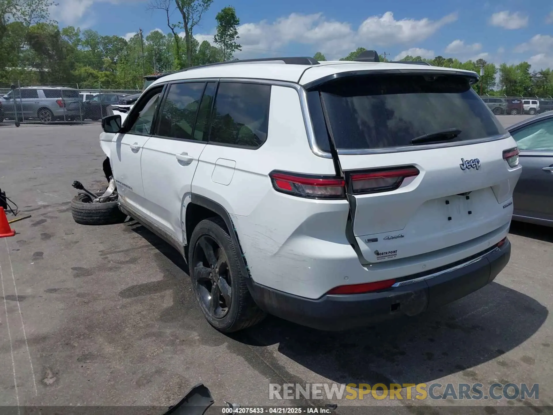 3 fotografías del automóvil dañado 1C4RJKBG4M8136830 JEEP GRAND CHEROKEE L 2021