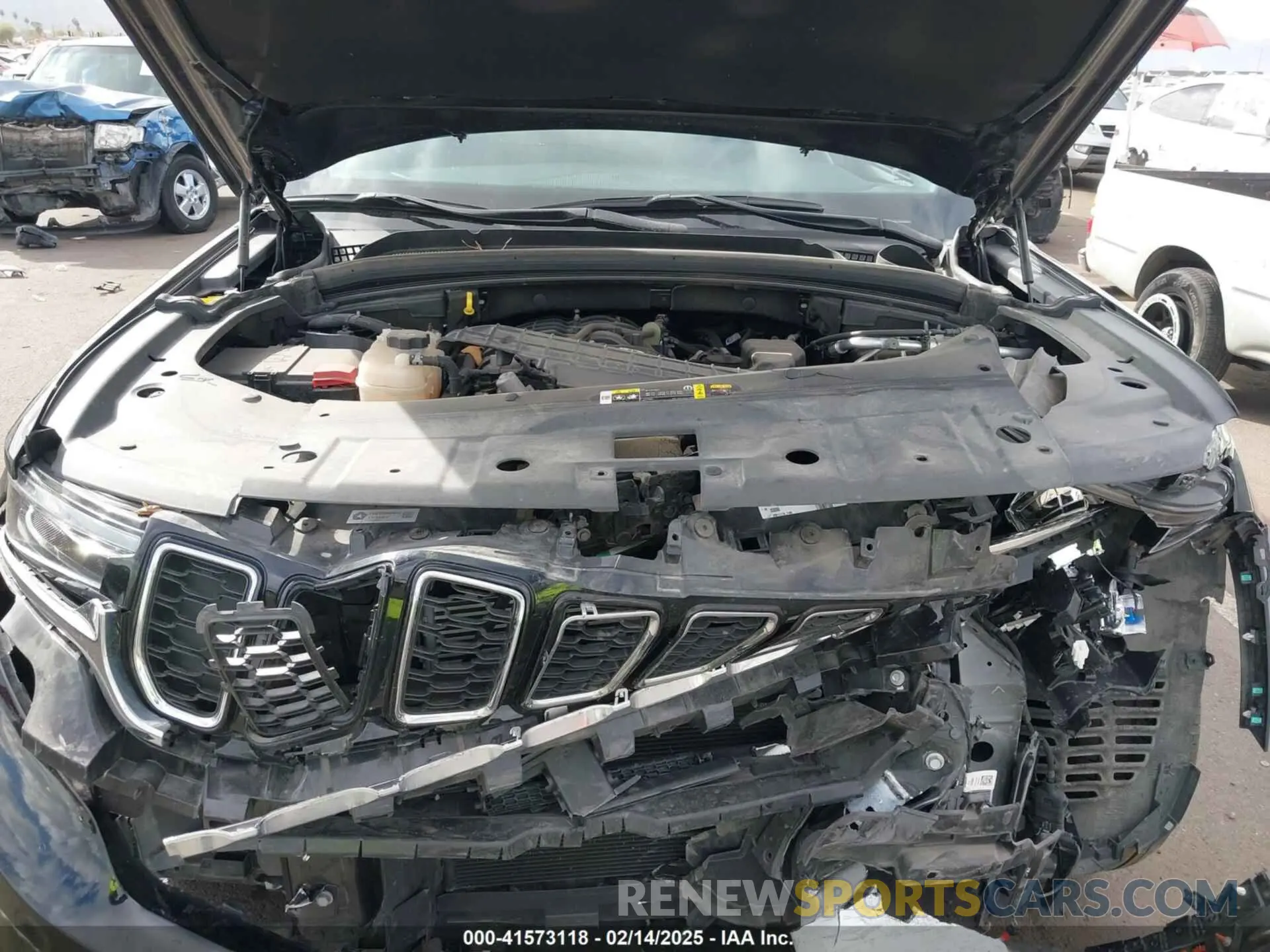 10 fotografías del automóvil dañado 1C4RJKBG4M8206567 JEEP GRAND CHEROKEE L 2021