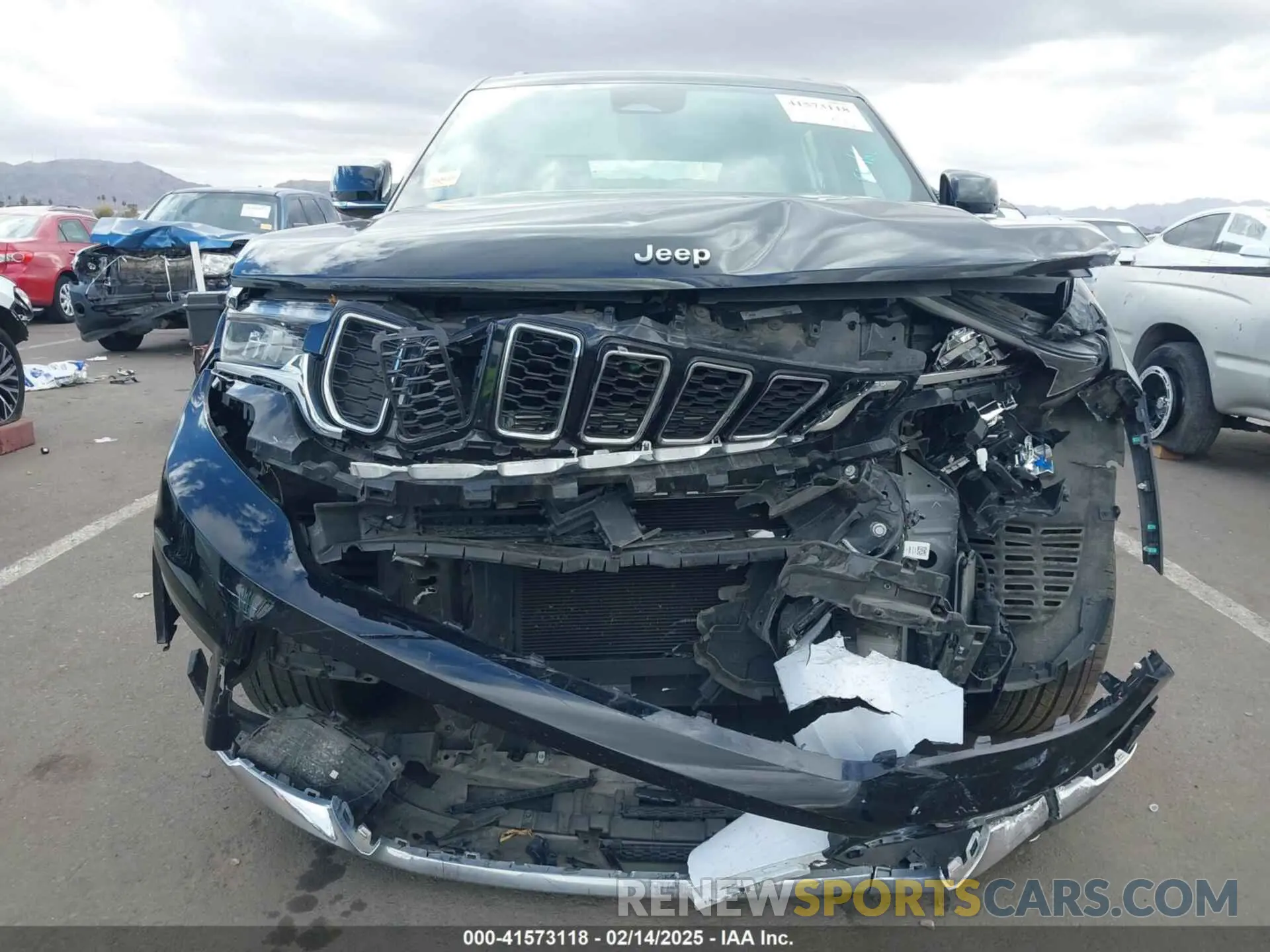 6 fotografías del automóvil dañado 1C4RJKBG4M8206567 JEEP GRAND CHEROKEE L 2021