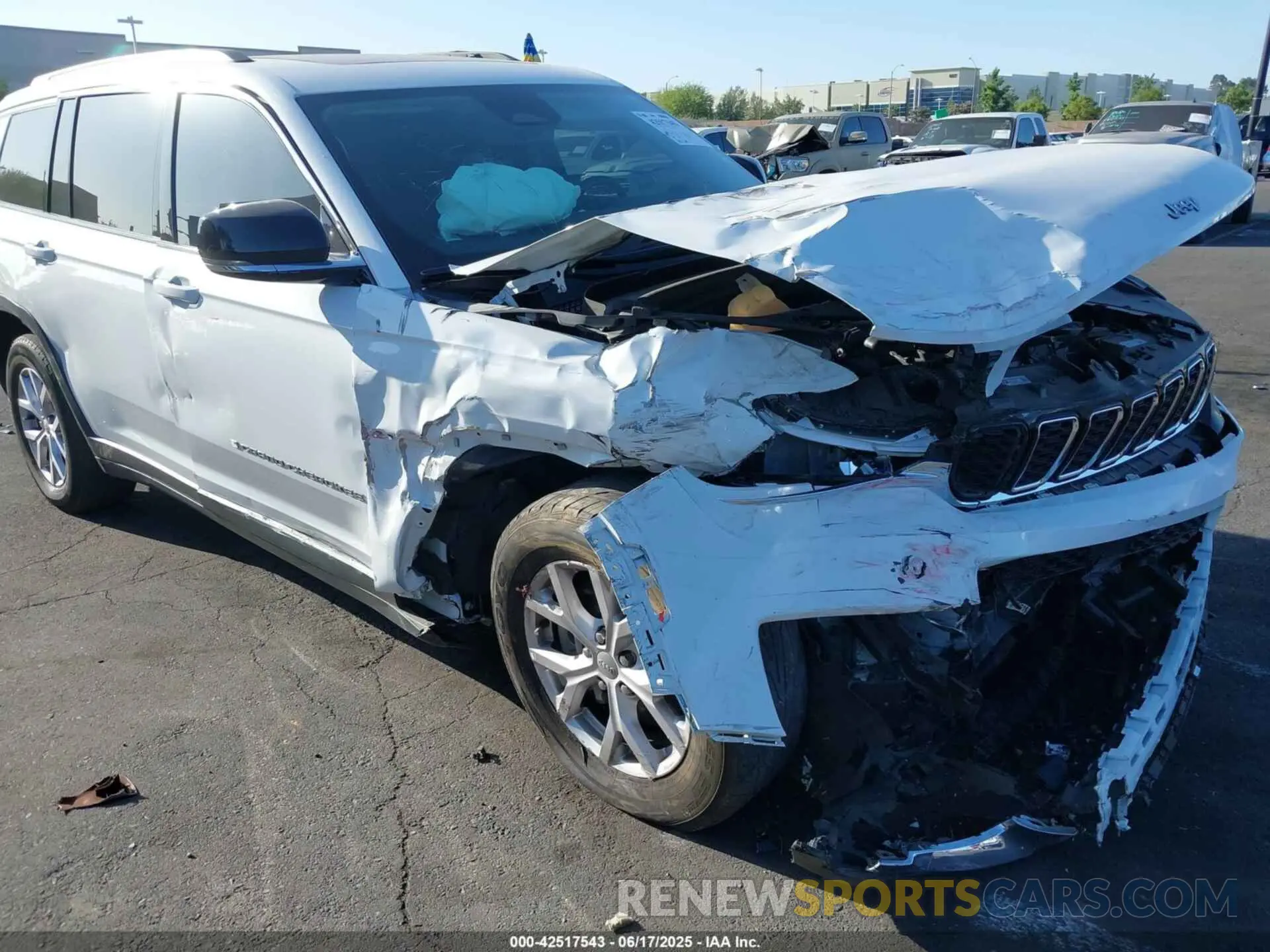 6 fotografías del automóvil dañado 1C4RJKBG5M8188371 JEEP GRAND CHEROKEE L 2021