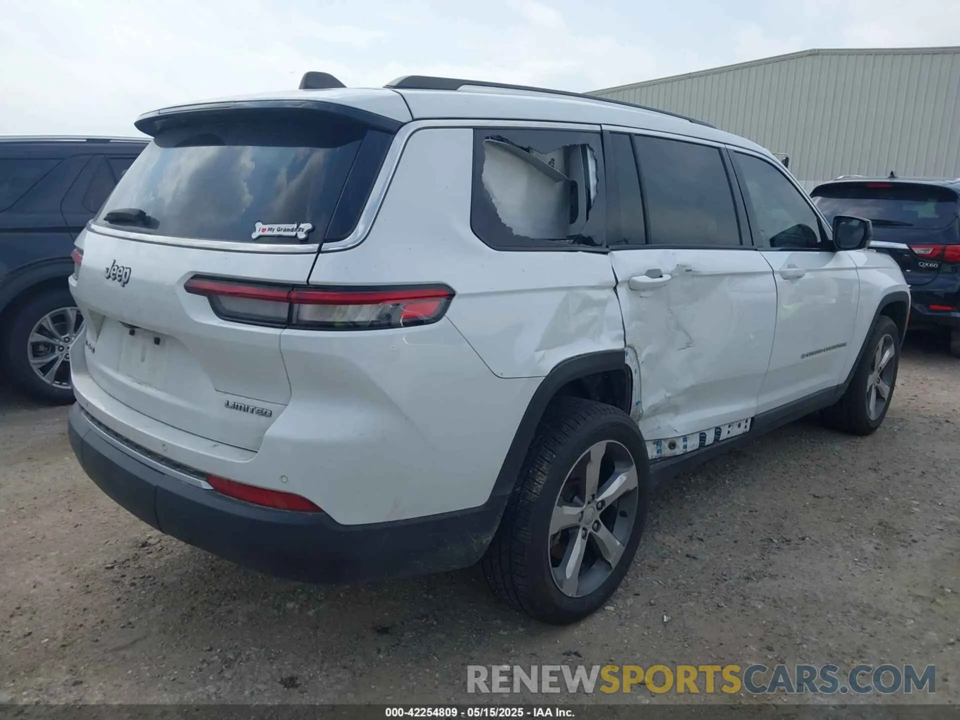 4 fotografías del automóvil dañado 1C4RJKBG7M8101781 JEEP GRAND CHEROKEE L 2021