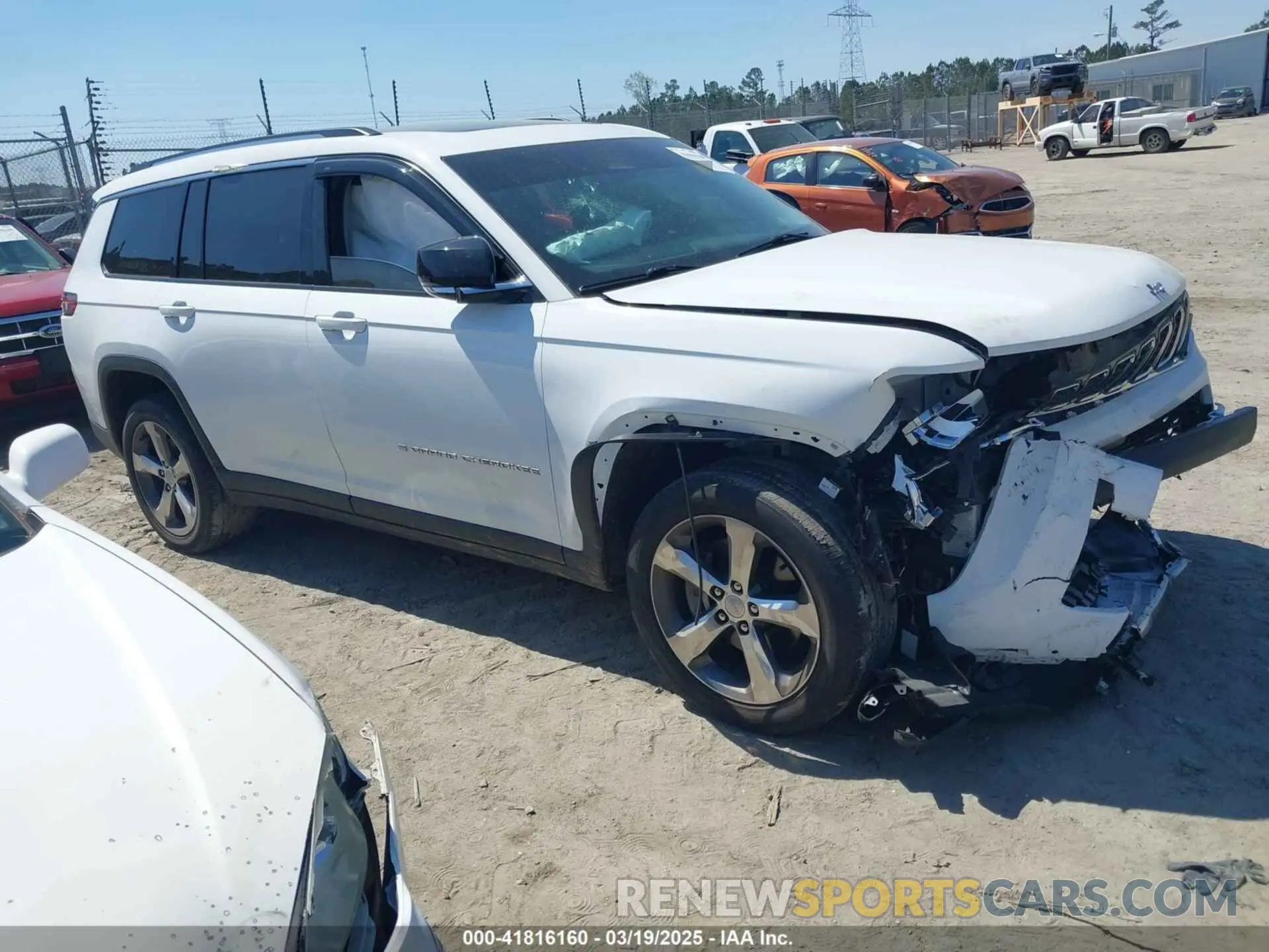 1 fotografías del automóvil dañado 1C4RJKBG7M8104194 JEEP GRAND CHEROKEE L 2021
