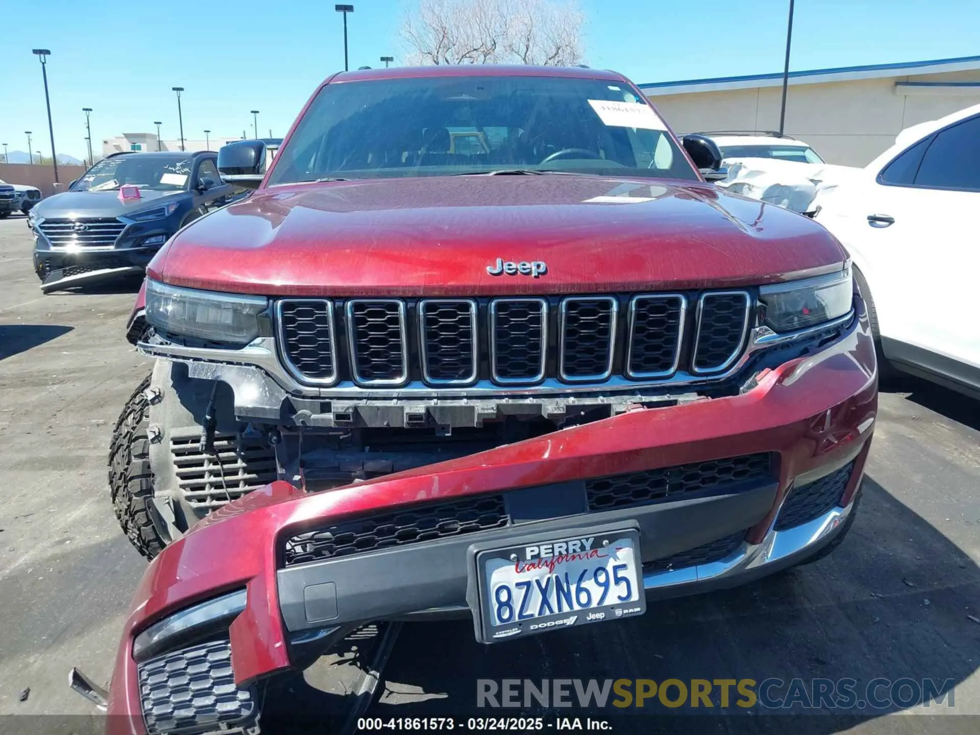 12 fotografías del automóvil dañado 1C4RJKBG7M8127961 JEEP GRAND CHEROKEE L 2021