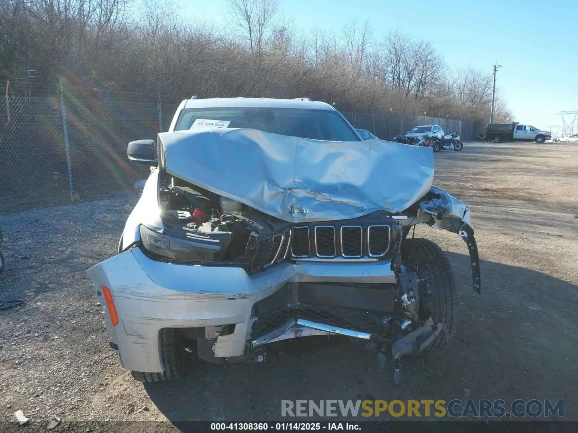 12 fotografías del automóvil dañado 1C4RJKBG8M8122316 JEEP GRAND CHEROKEE L 2021