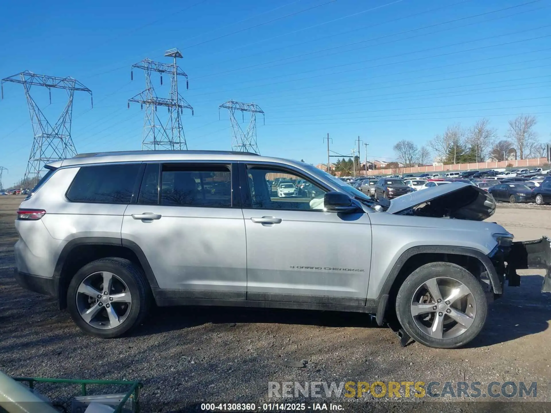 13 fotografías del automóvil dañado 1C4RJKBG8M8122316 JEEP GRAND CHEROKEE L 2021