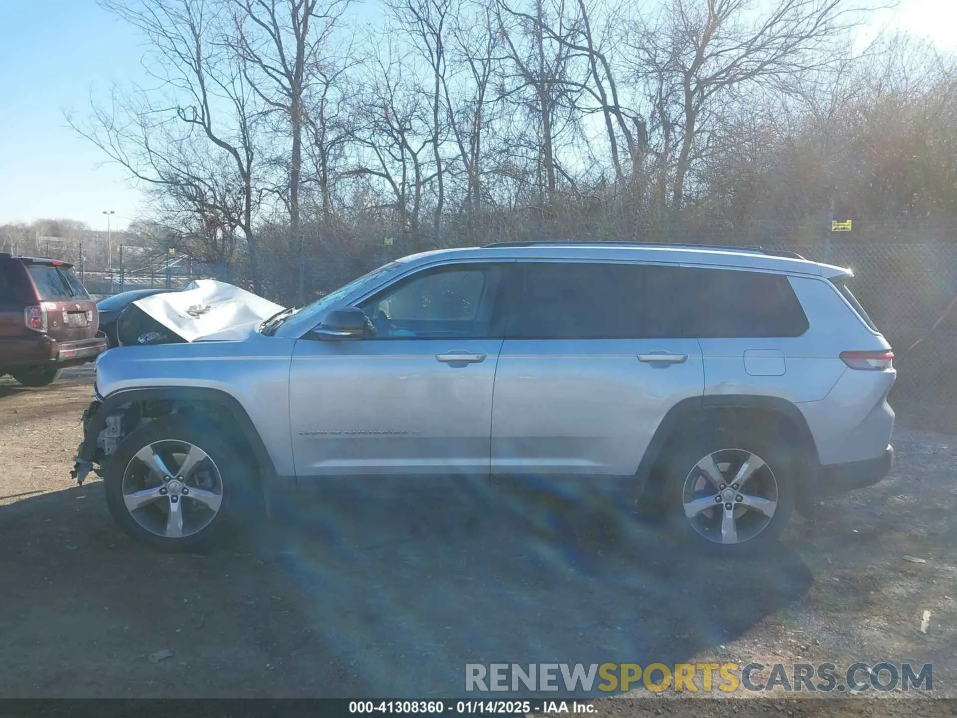 14 fotografías del automóvil dañado 1C4RJKBG8M8122316 JEEP GRAND CHEROKEE L 2021