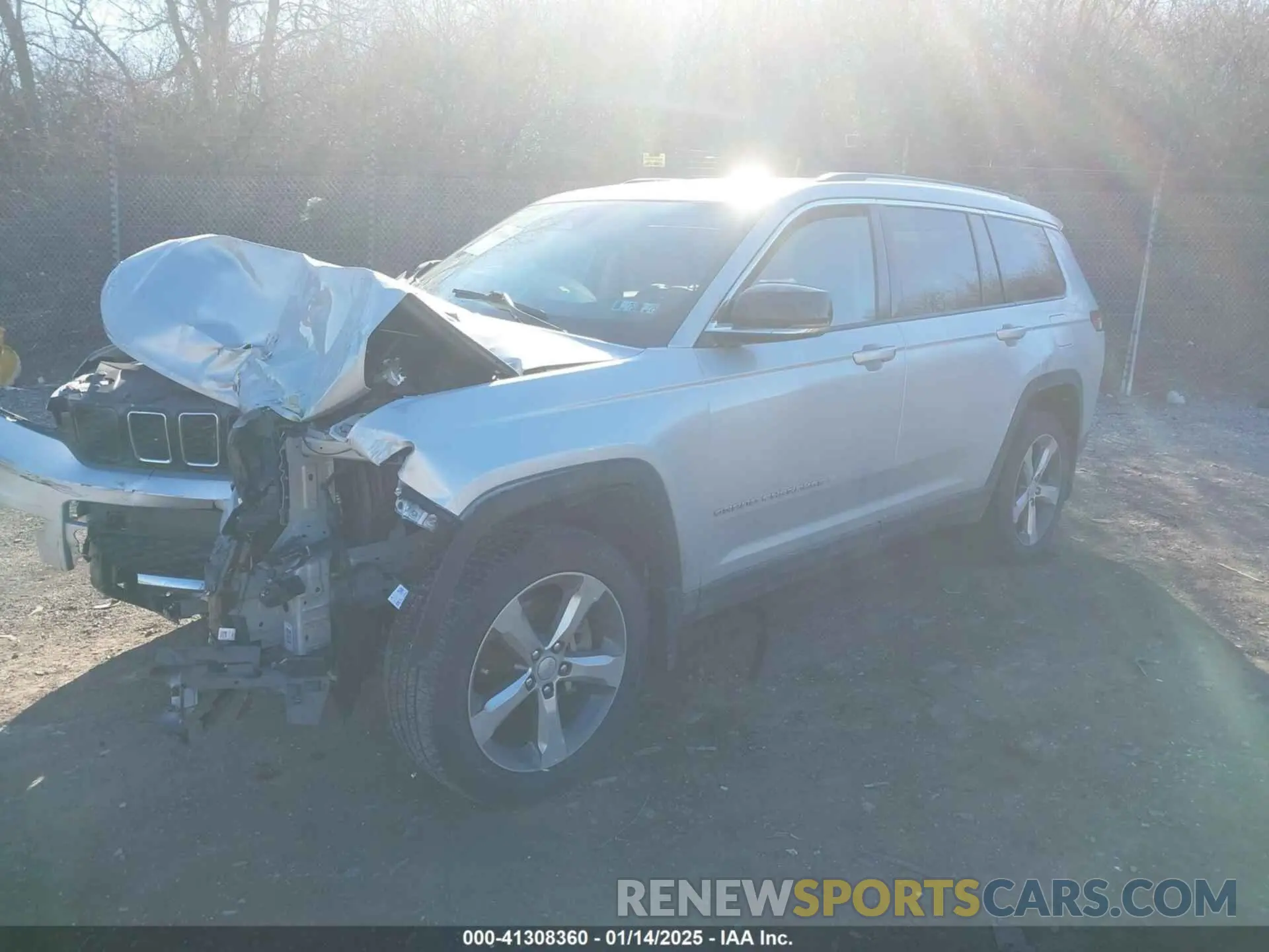 2 fotografías del automóvil dañado 1C4RJKBG8M8122316 JEEP GRAND CHEROKEE L 2021