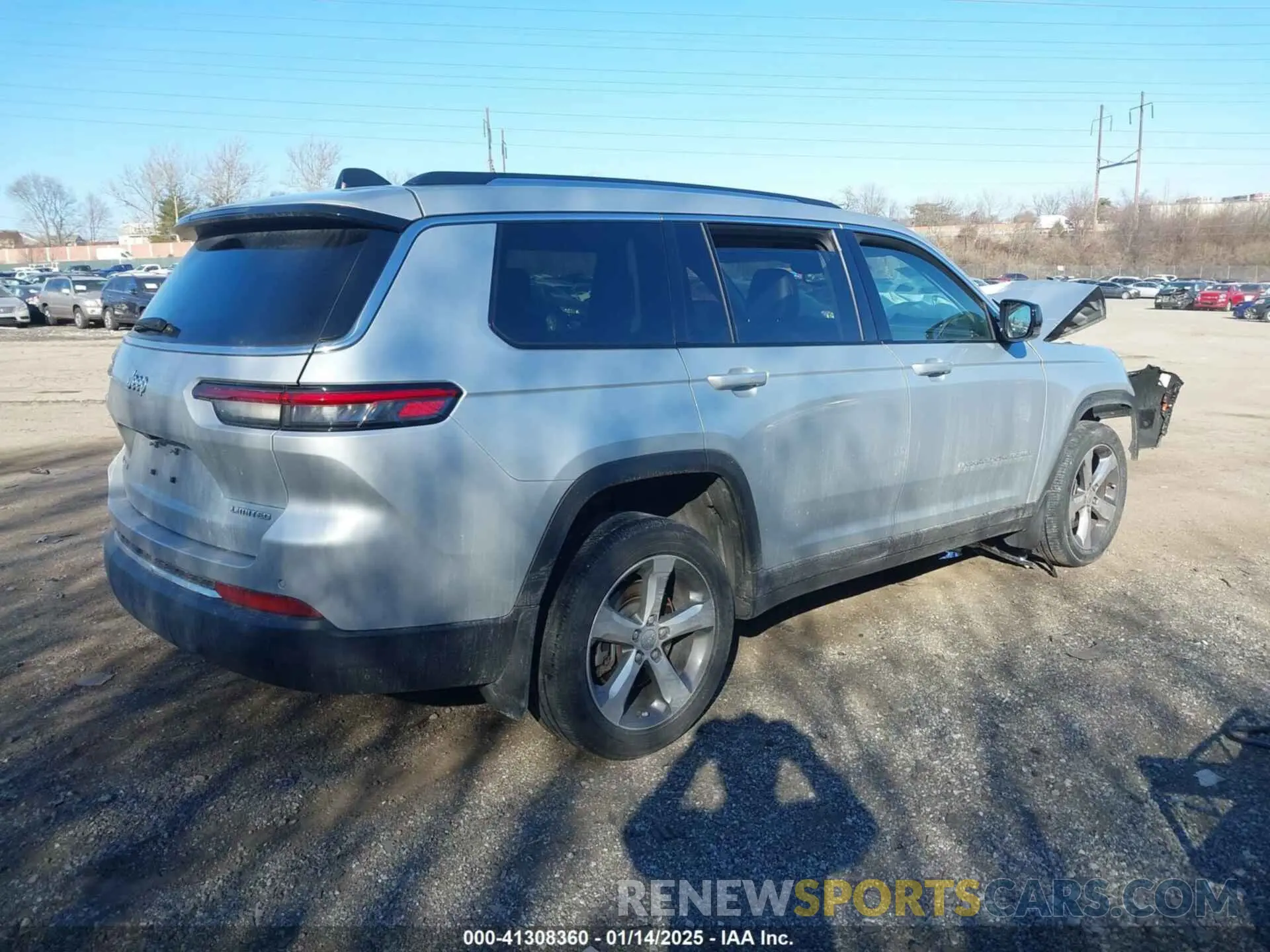 4 fotografías del automóvil dañado 1C4RJKBG8M8122316 JEEP GRAND CHEROKEE L 2021