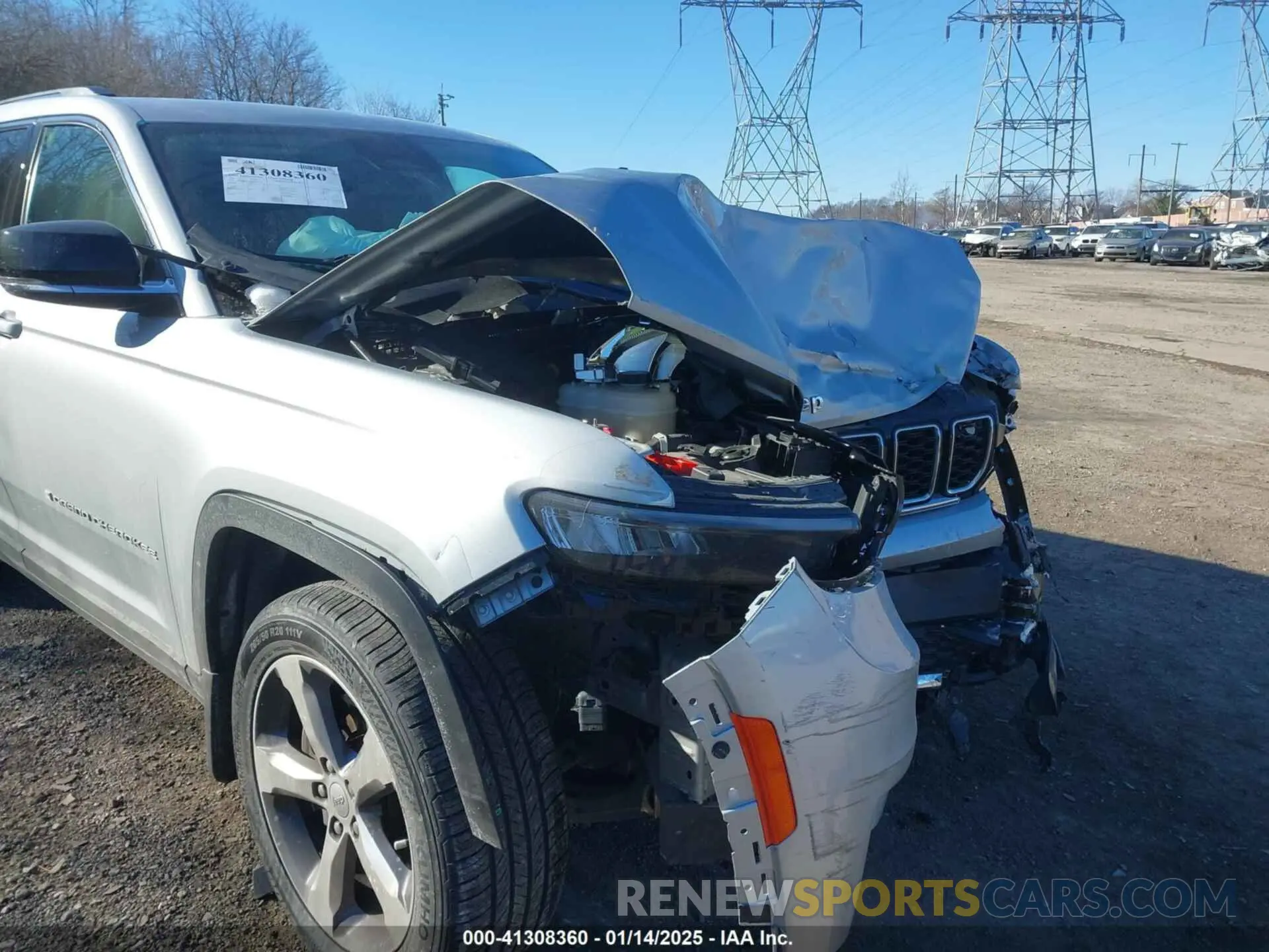 6 fotografías del automóvil dañado 1C4RJKBG8M8122316 JEEP GRAND CHEROKEE L 2021