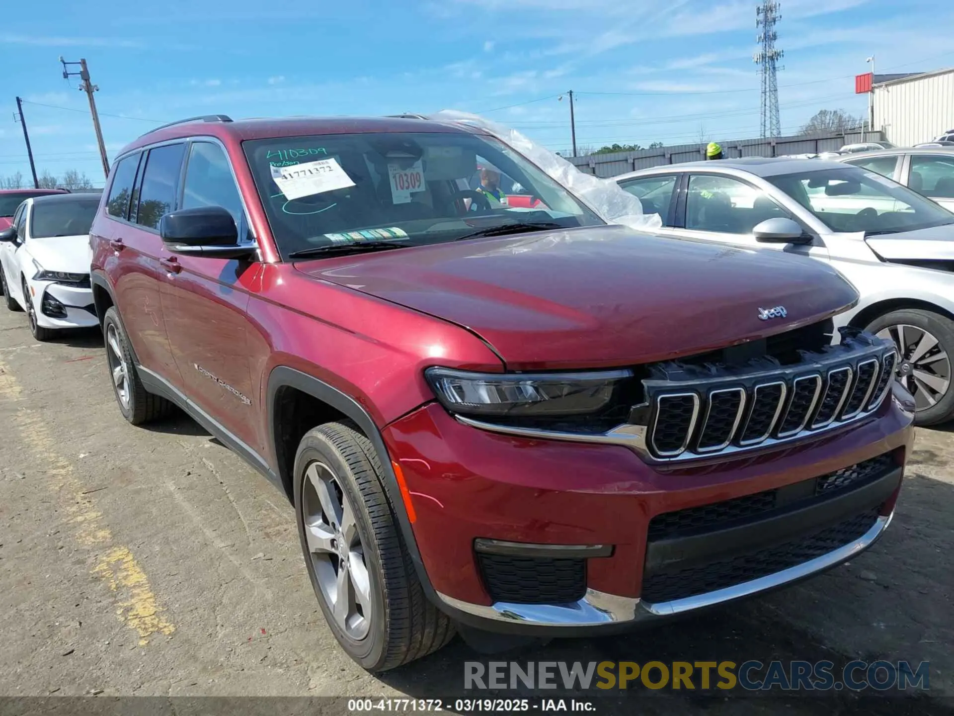 1 fotografías del automóvil dañado 1C4RJKBG8M8205423 JEEP GRAND CHEROKEE L 2021