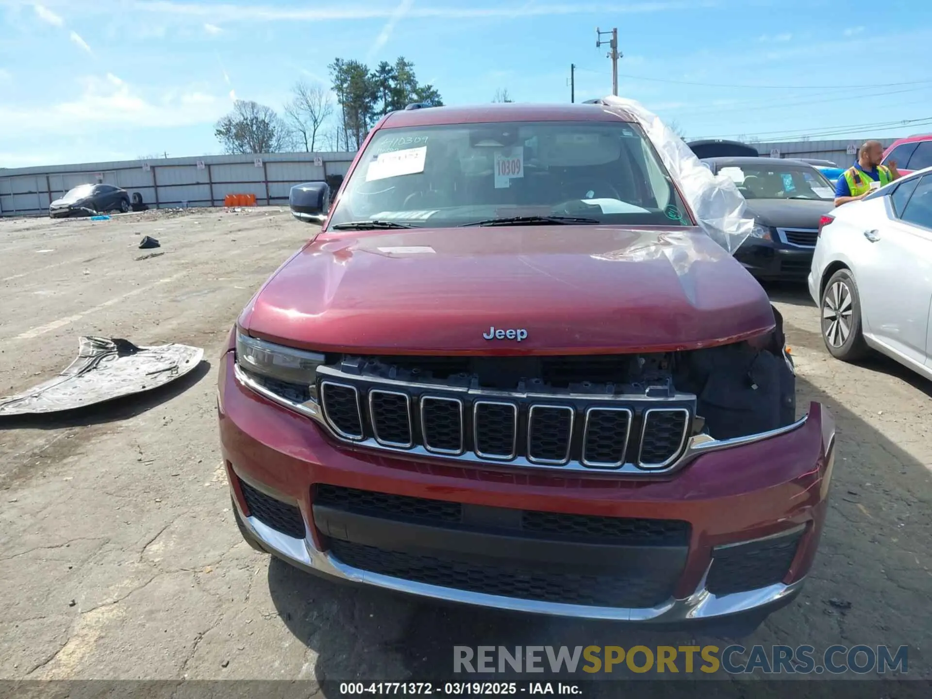 11 fotografías del automóvil dañado 1C4RJKBG8M8205423 JEEP GRAND CHEROKEE L 2021