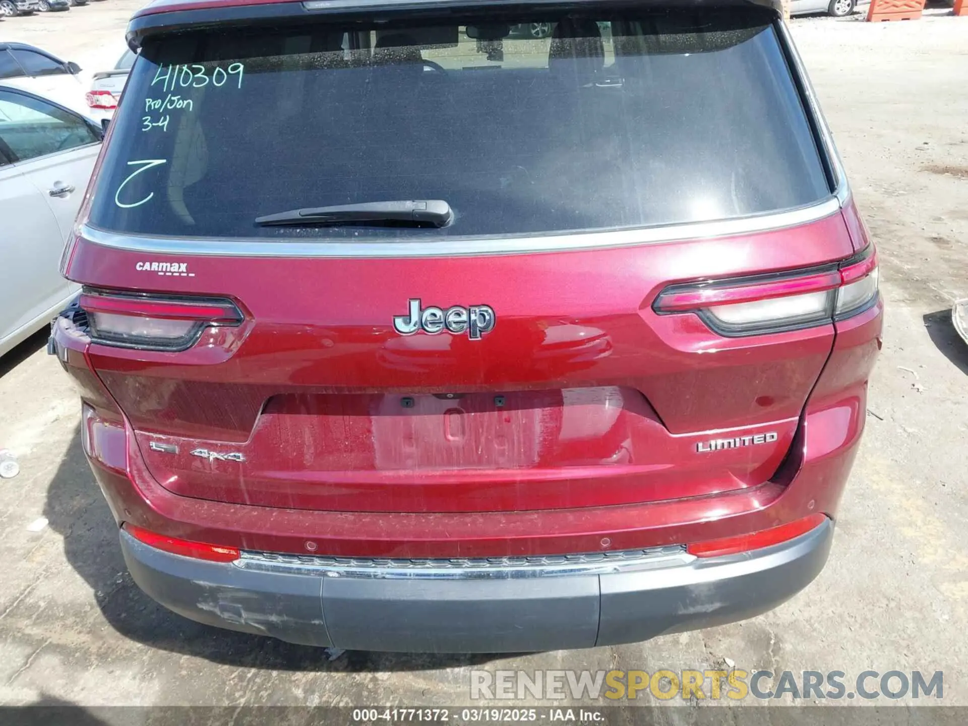 15 fotografías del automóvil dañado 1C4RJKBG8M8205423 JEEP GRAND CHEROKEE L 2021
