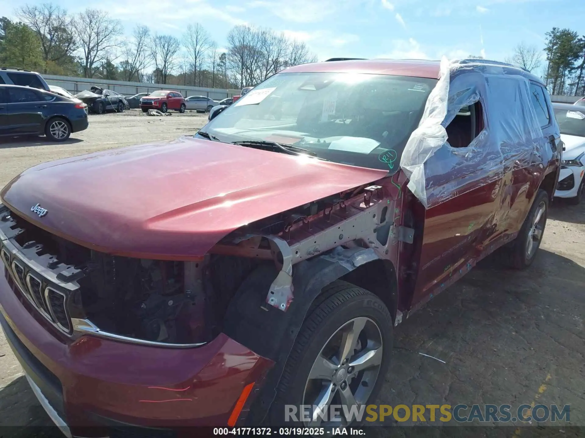 2 fotografías del automóvil dañado 1C4RJKBG8M8205423 JEEP GRAND CHEROKEE L 2021