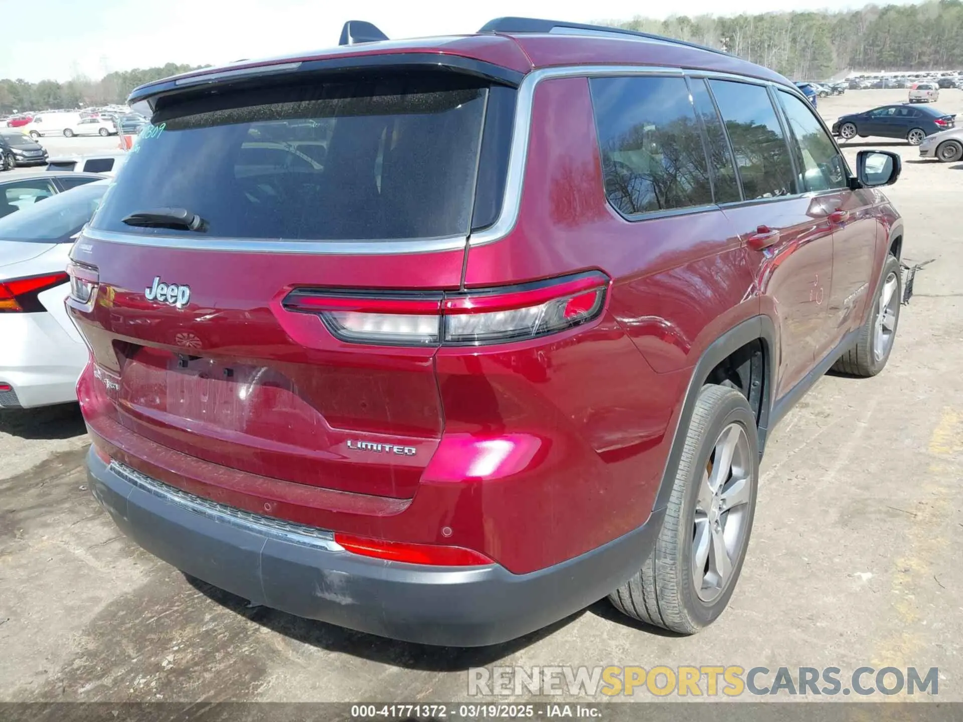 4 fotografías del automóvil dañado 1C4RJKBG8M8205423 JEEP GRAND CHEROKEE L 2021