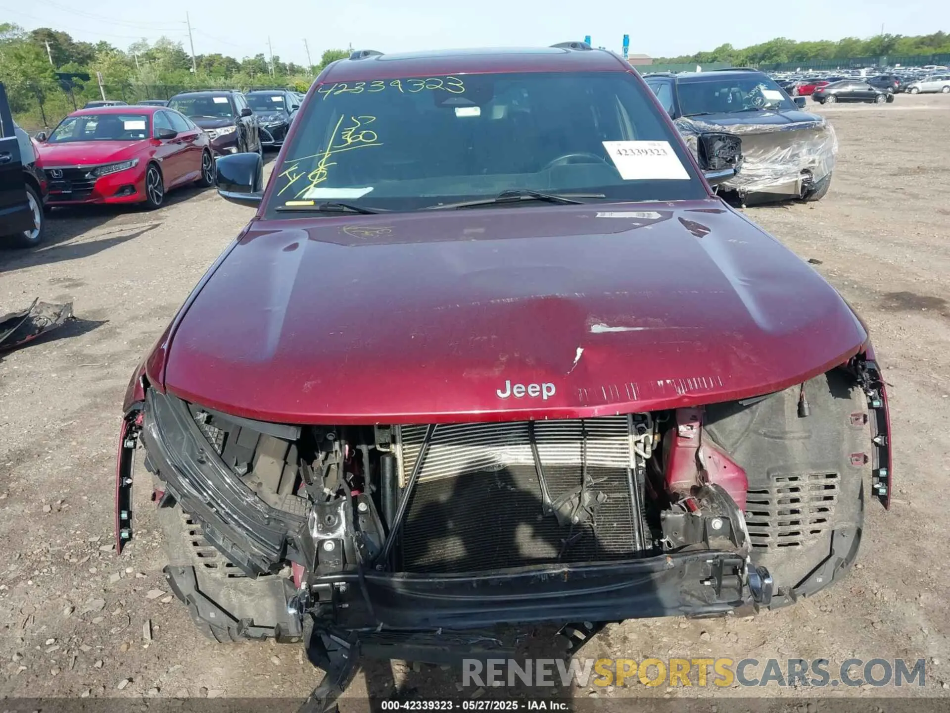 12 fotografías del automóvil dañado 1C4RJKDG9M8132351 JEEP GRAND CHEROKEE L 2021