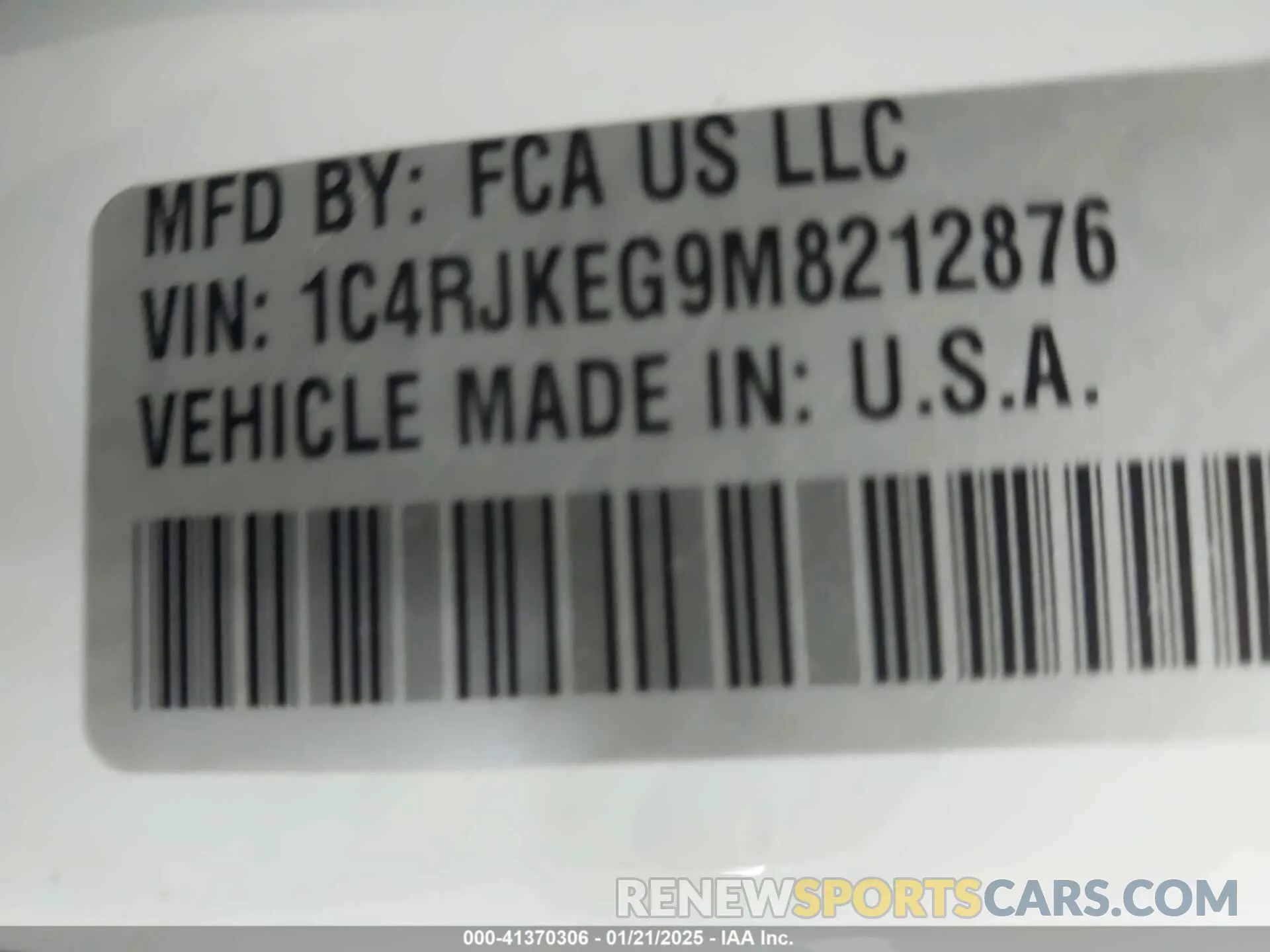 9 fotografías del automóvil dañado 1C4RJKEG9M8212876 JEEP GRAND CHEROKEE L 2021