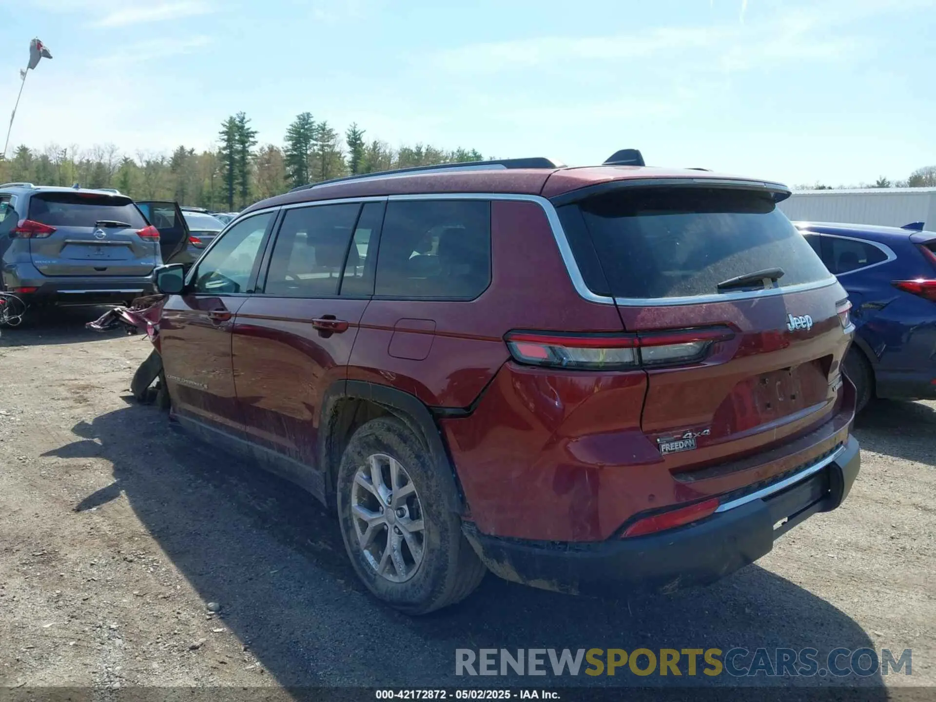 3 fotografías del automóvil dañado 1C4RJKBG3N8627259 JEEP GRAND CHEROKEE L 2022
