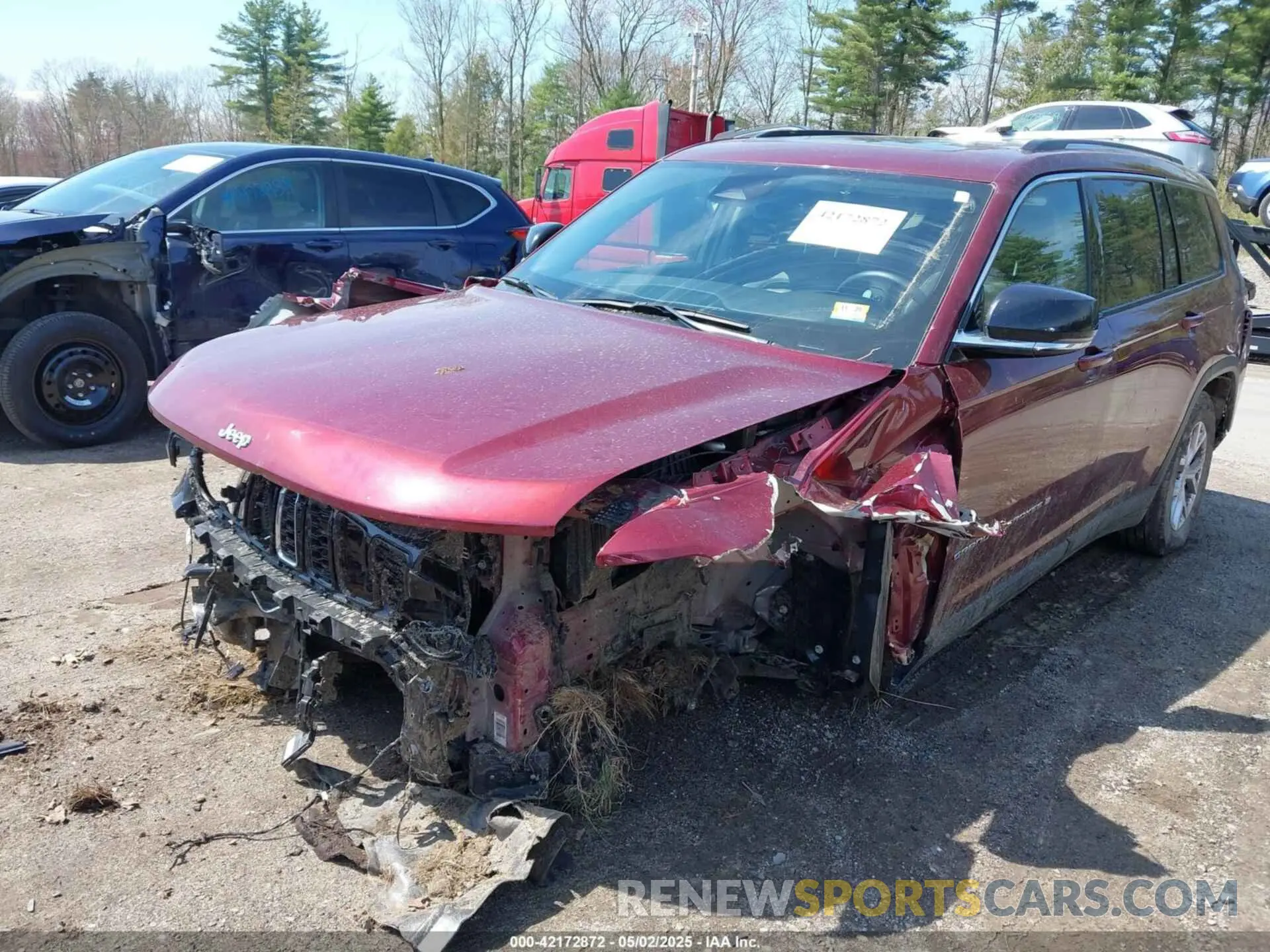 6 fotografías del automóvil dañado 1C4RJKBG3N8627259 JEEP GRAND CHEROKEE L 2022