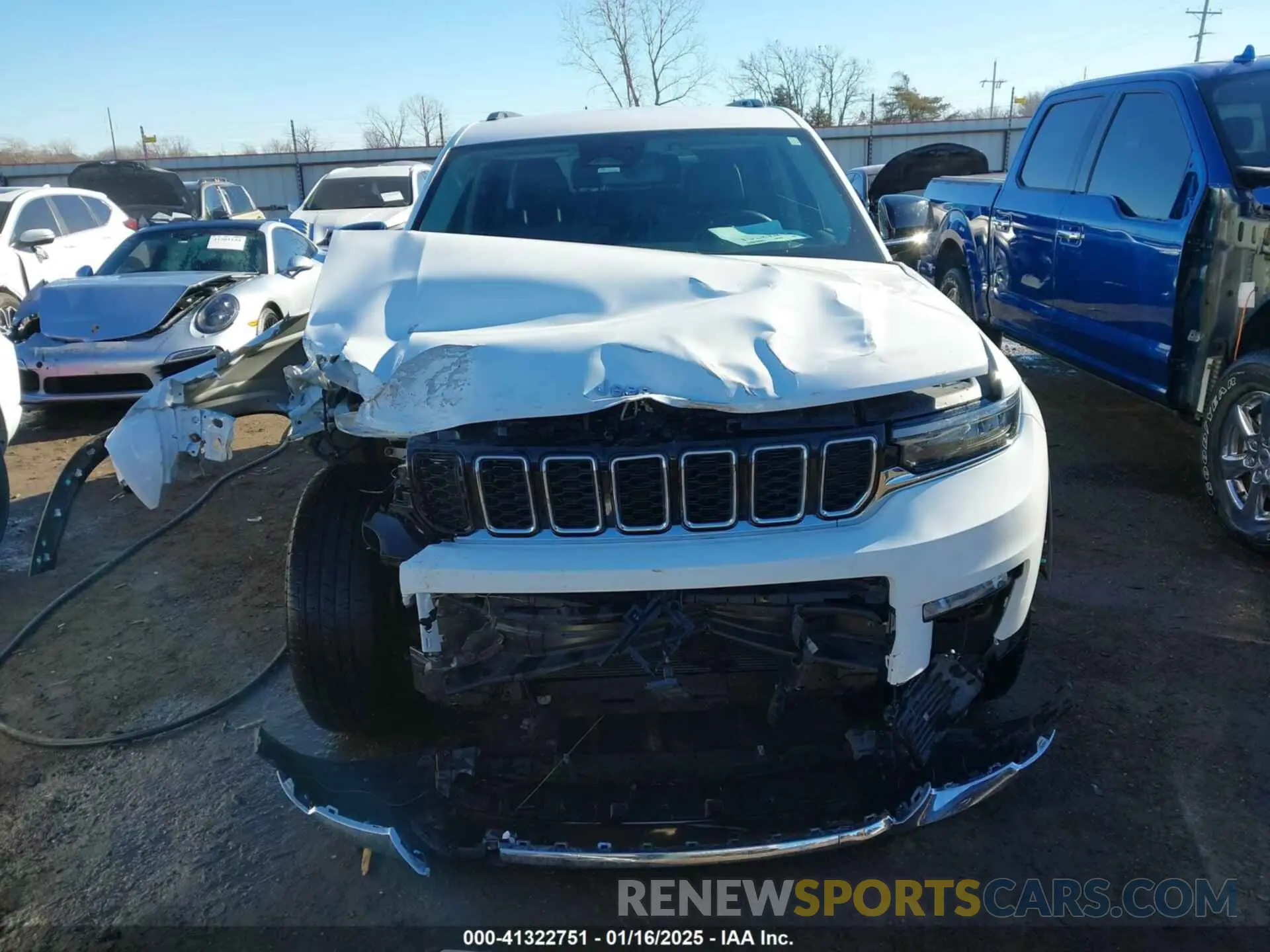 13 fotografías del automóvil dañado 1C4RJKBG7N8622646 JEEP GRAND CHEROKEE L 2022