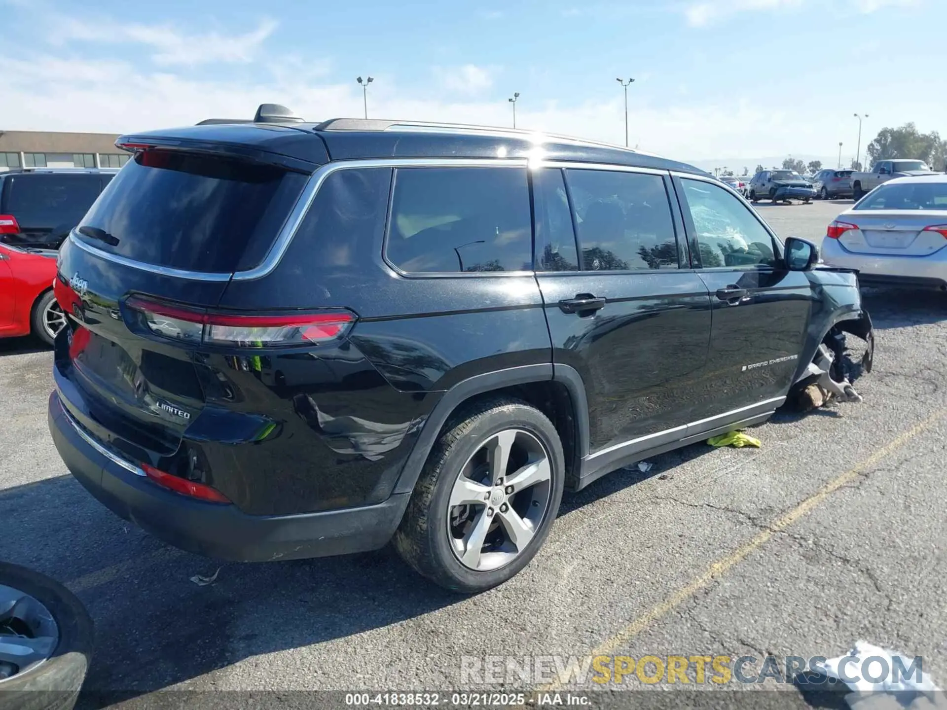 4 fotografías del automóvil dañado 1C4RJKBG9N8535377 JEEP GRAND CHEROKEE L 2022
