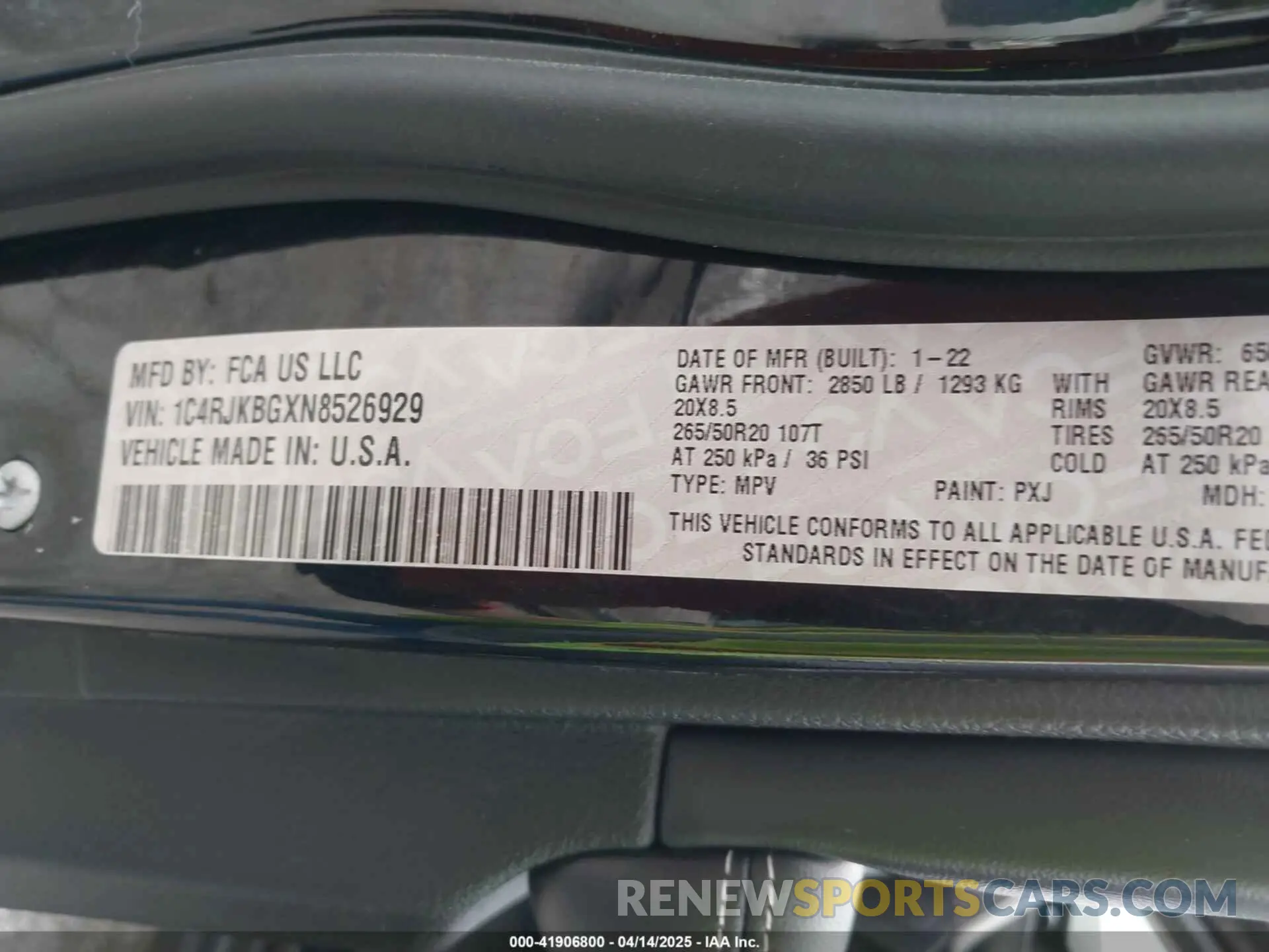 9 fotografías del automóvil dañado 1C4RJKBGXN8526929 JEEP GRAND CHEROKEE L 2022