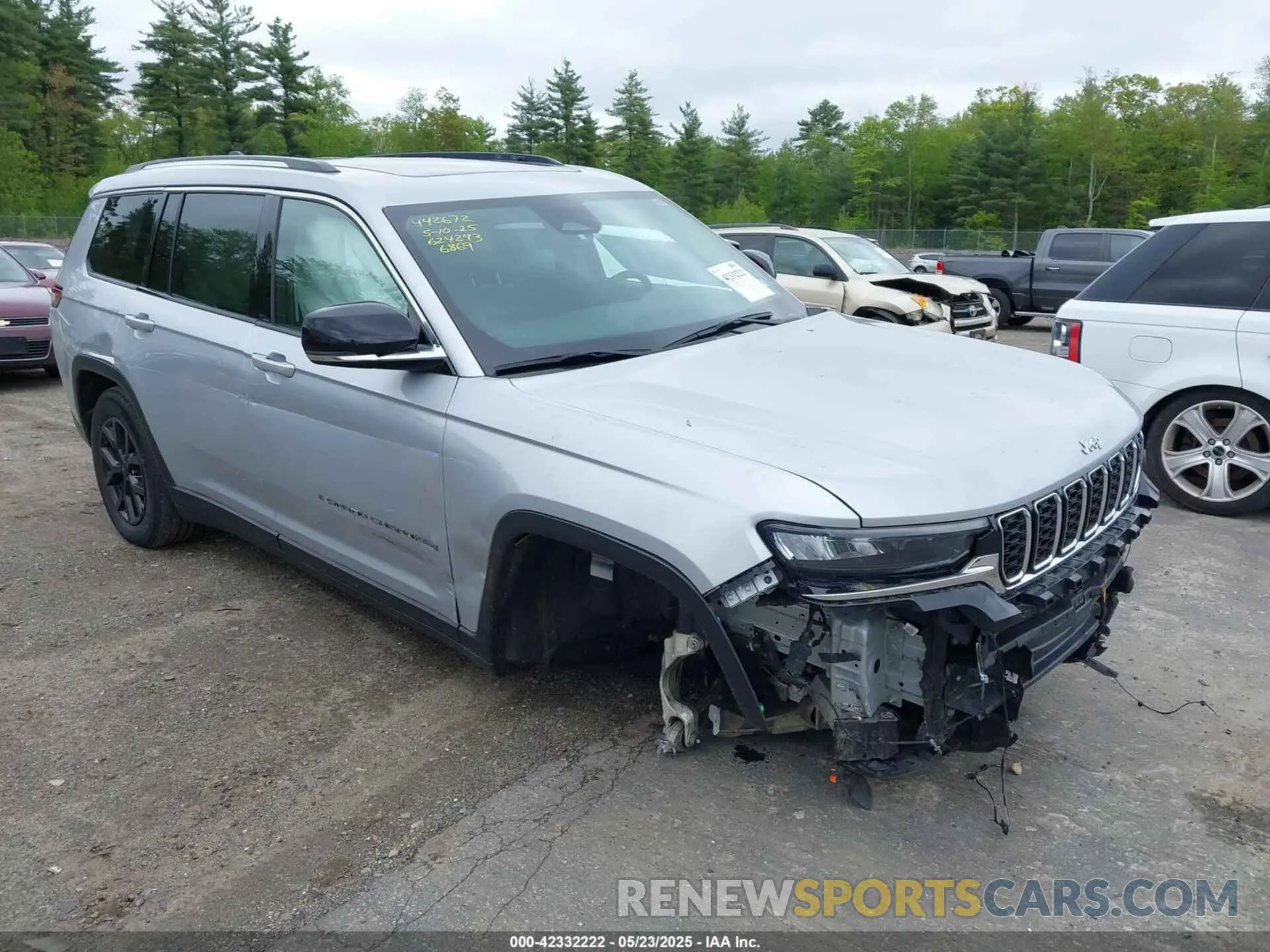 1 fotografías del automóvil dañado 1C4RJKBGXN8624293 JEEP GRAND CHEROKEE L 2022
