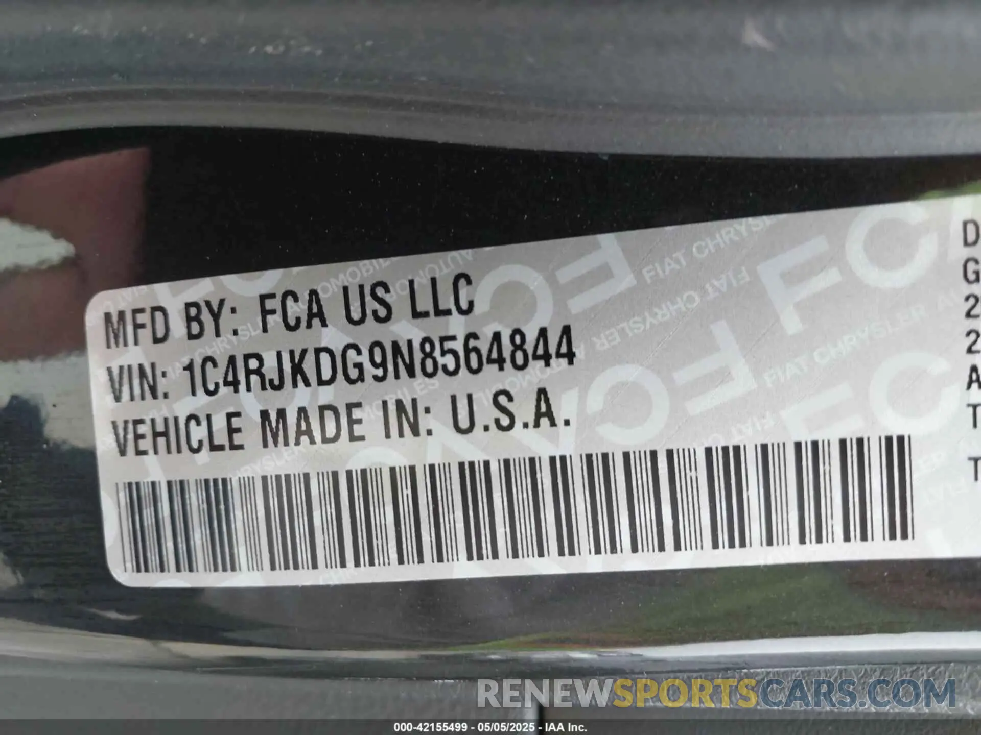 9 fotografías del automóvil dañado 1C4RJKDG9N8564844 JEEP GRAND CHEROKEE L 2022