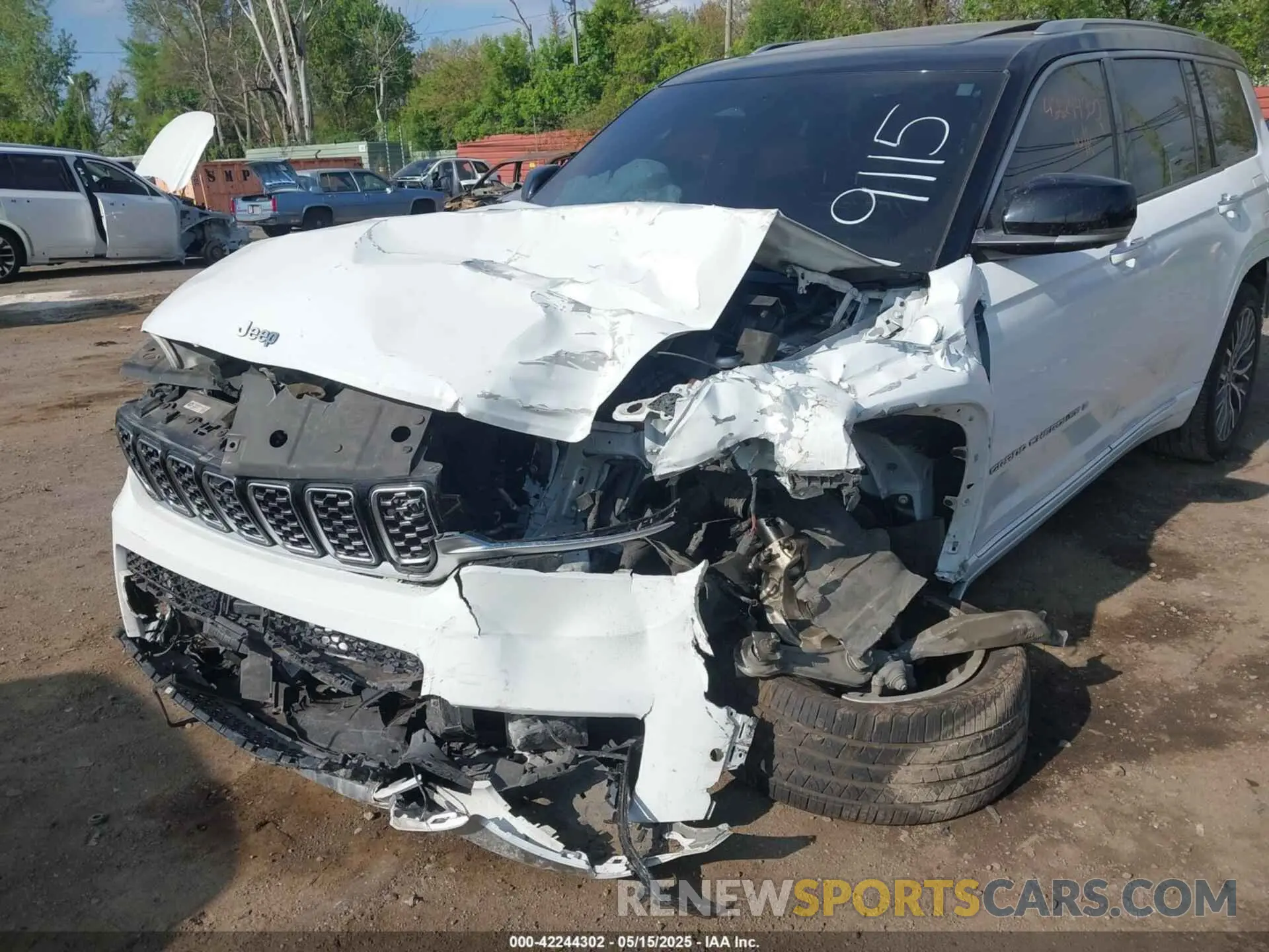 6 fotografías del automóvil dañado 1C4RJKETXN8559115 JEEP GRAND CHEROKEE L 2022